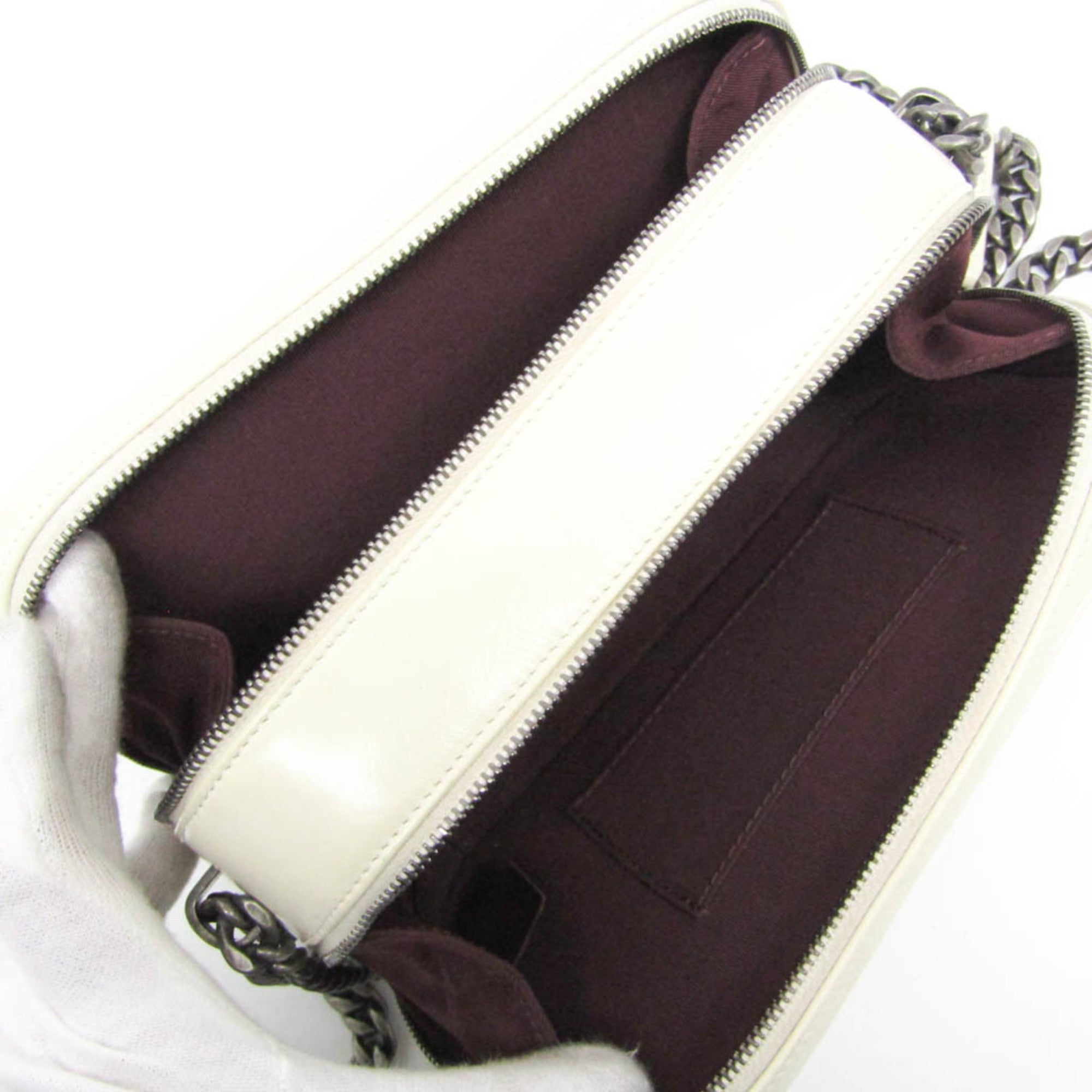 CHL Boy Chanel Camera Bag A92656 Women's Leather Shoulder Bag Cream