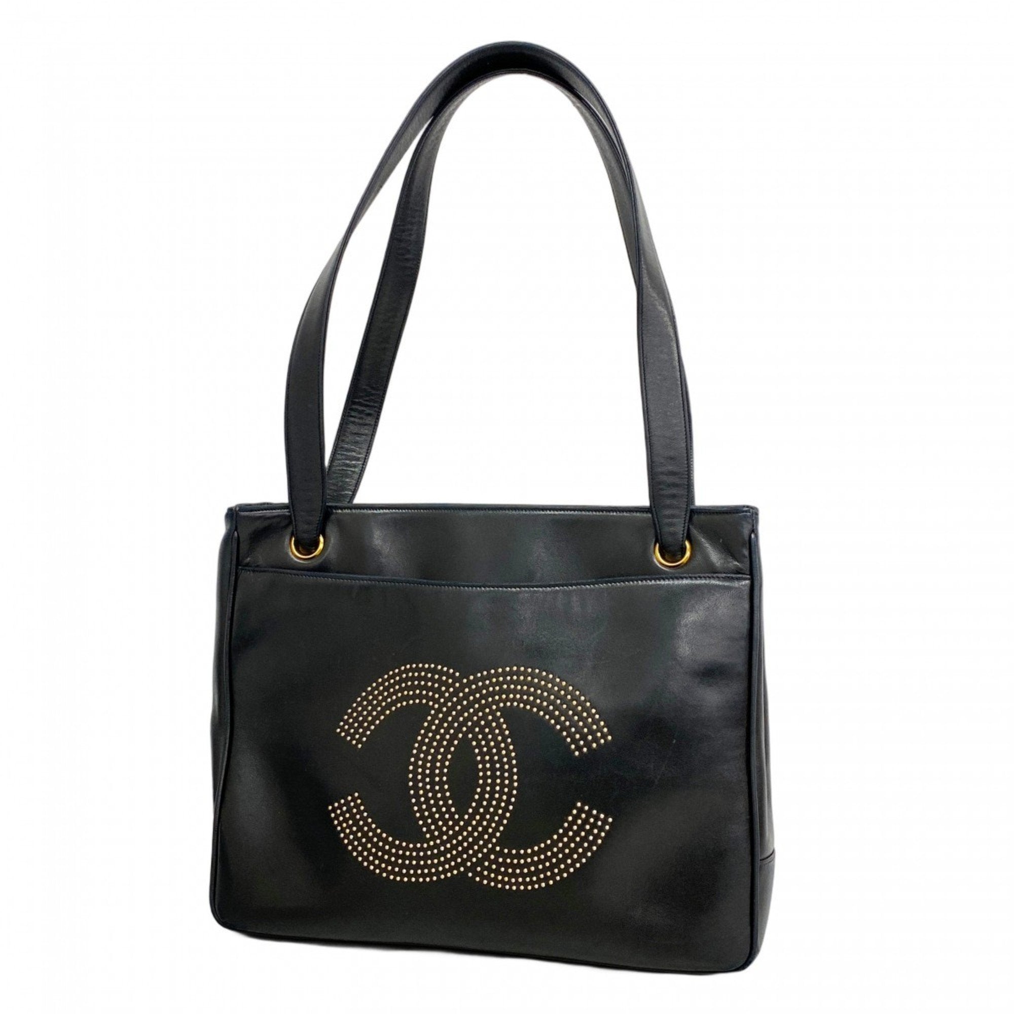 CHL tote bag, lambskin, black, women's