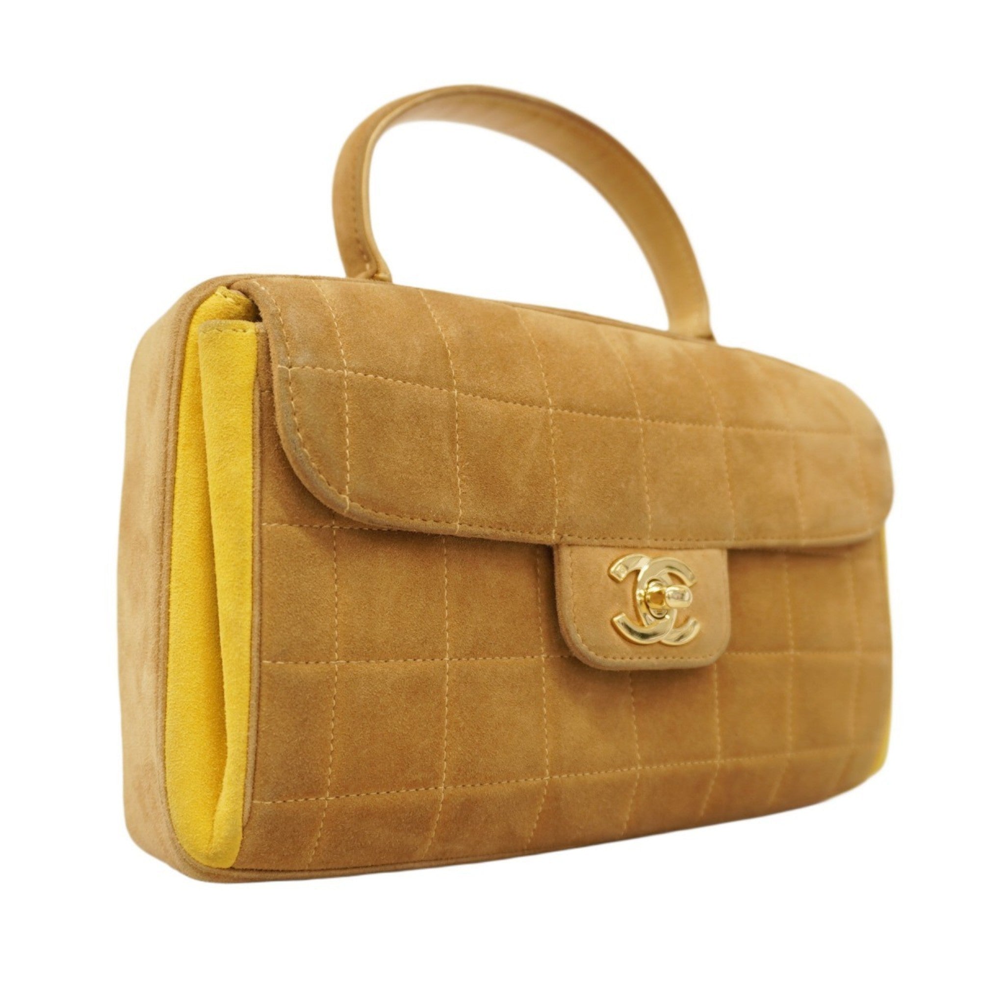 CHL Chocobar Handbag in Brown Suede and Champagne for Women