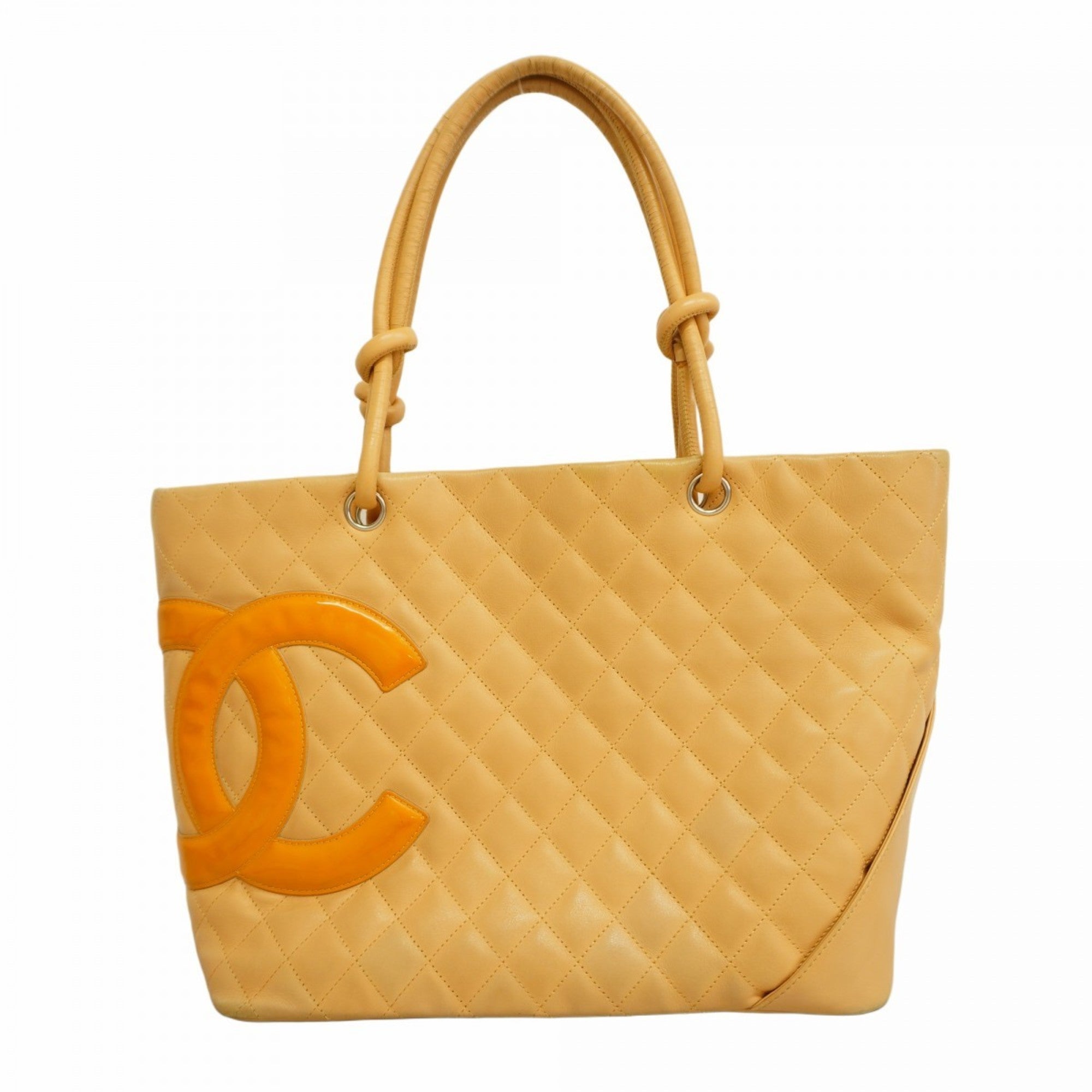 CHL Cambon Tote Bag, Beige Lambskin, Women's