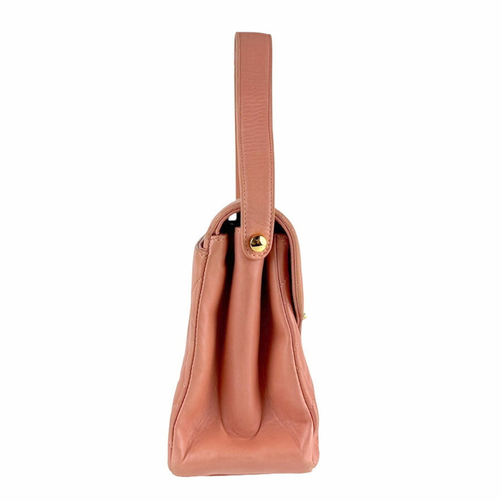 CHL Shoulder Bag Leather Coral Pink Gold Women's Z7735