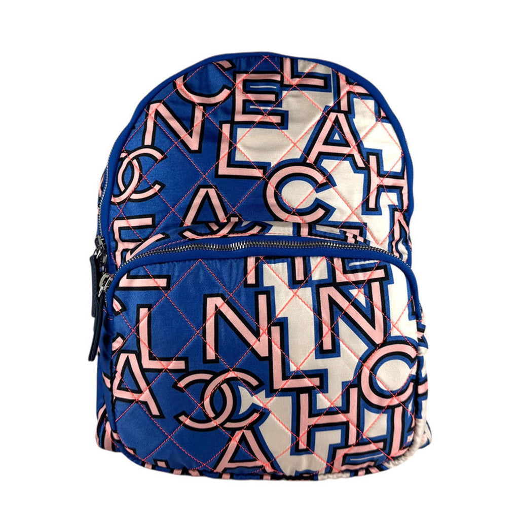 CHL Satin Blue Backpack for Women z7730