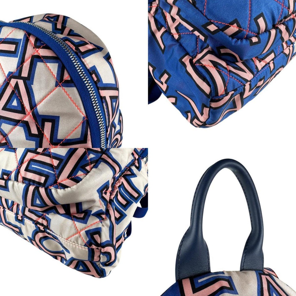 CHL Satin Blue Backpack for Women z7730