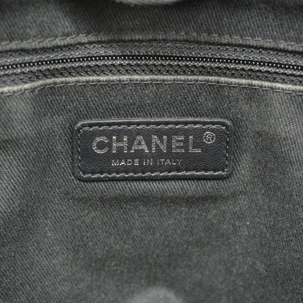 CHL Deauville Raffia Tote Bag, Gray and Black, Women's