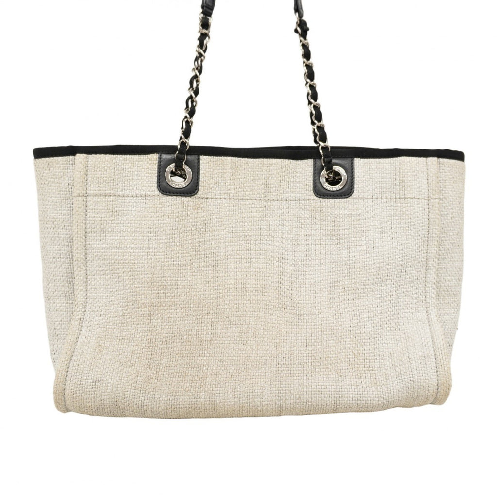 CHL Deauville Raffia Tote Bag, Gray and Black, Women's