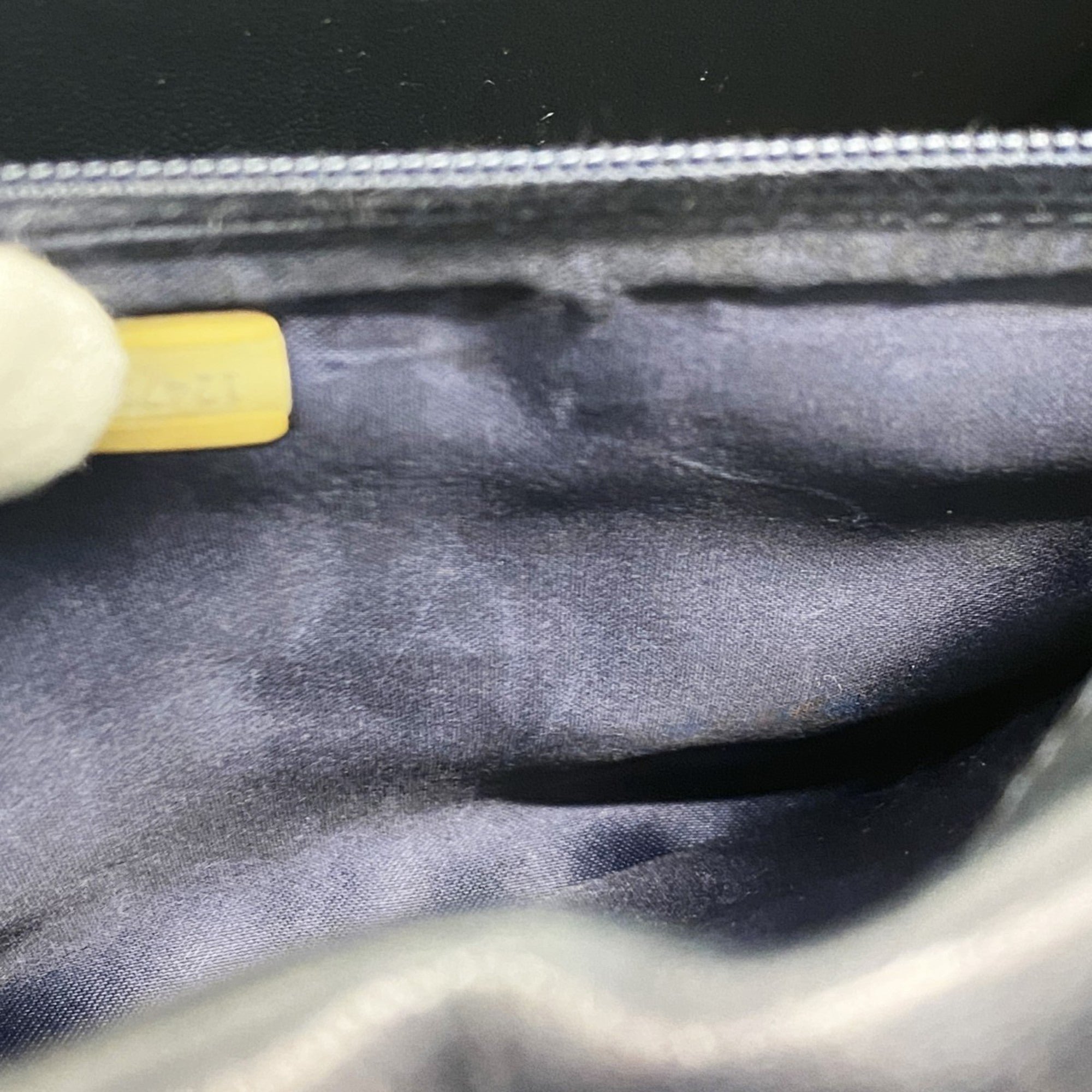 CHL Matelasse Shoulder Bag, Lambskin, Navy Red, Women's