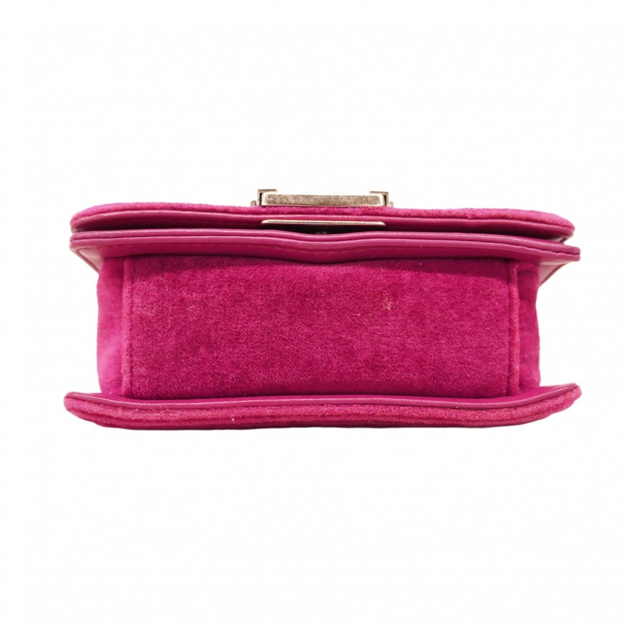 CHL Shoulder Bag Boy Chain Velvet Purple Women's