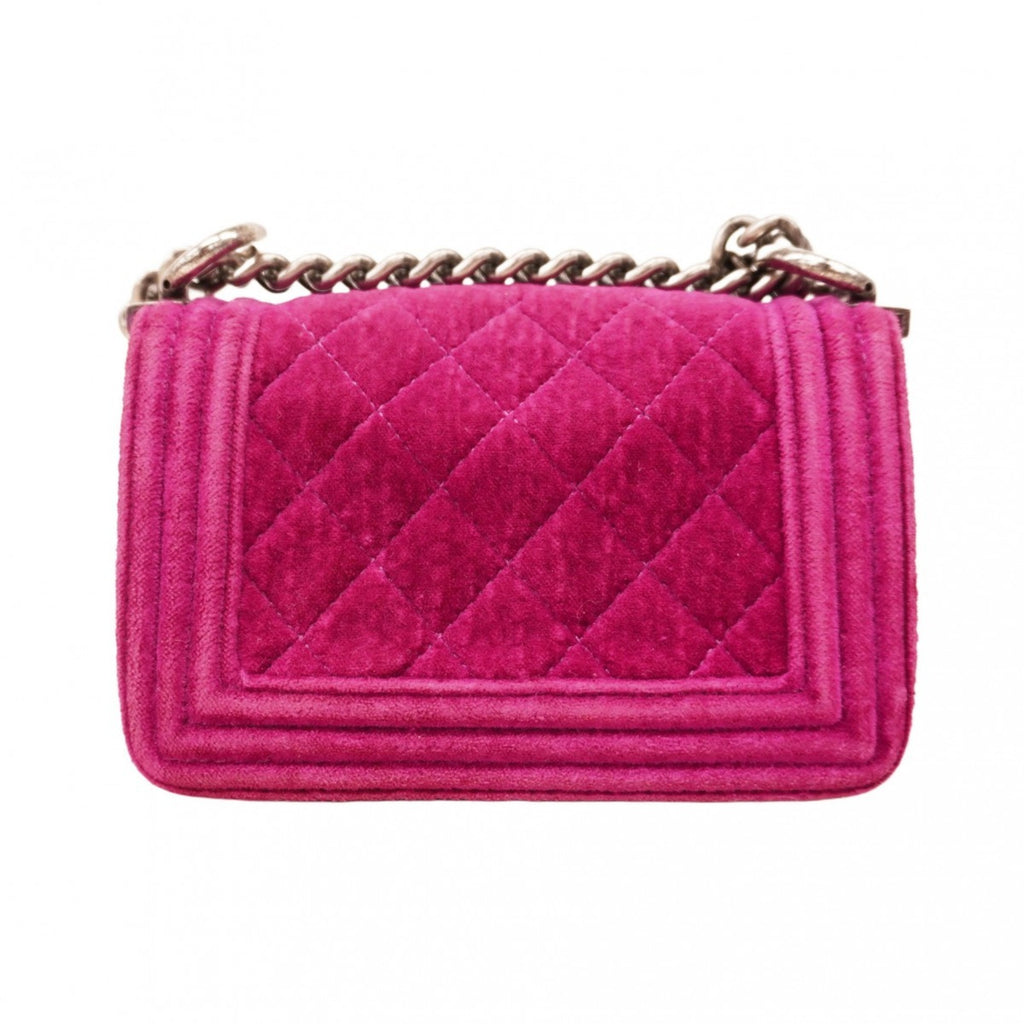 CHL Shoulder Bag Boy Chain Velvet Purple Women's