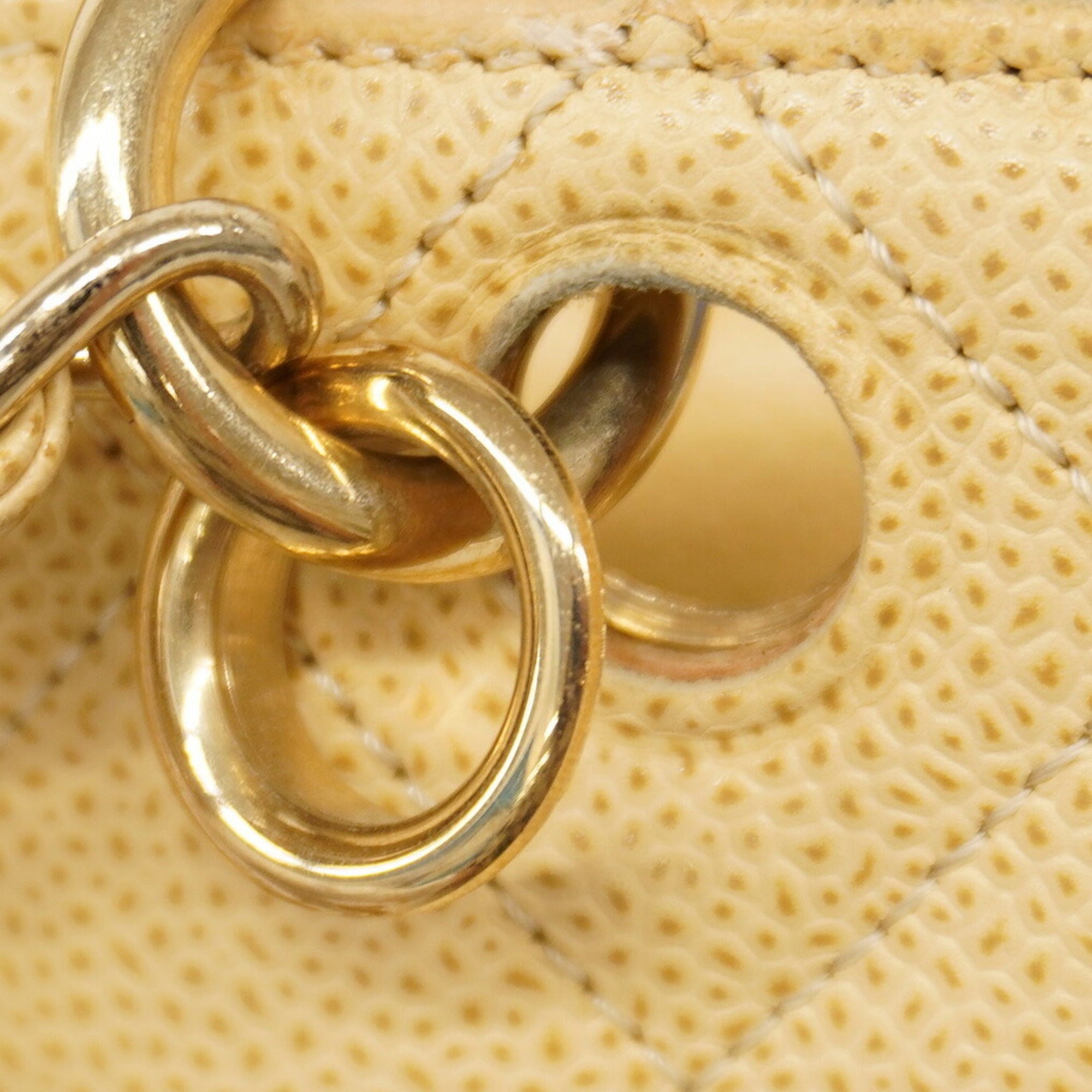 CHL Matelasse Chain Handbag in Beige Caviar Leather for Women, P1594179