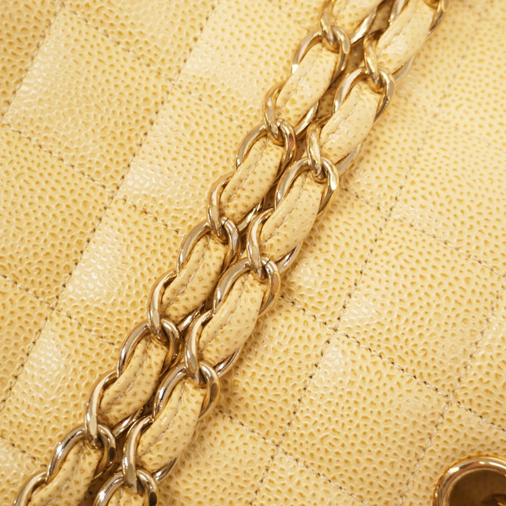 CHL Matelasse Chain Handbag in Beige Caviar Leather for Women, P1594179