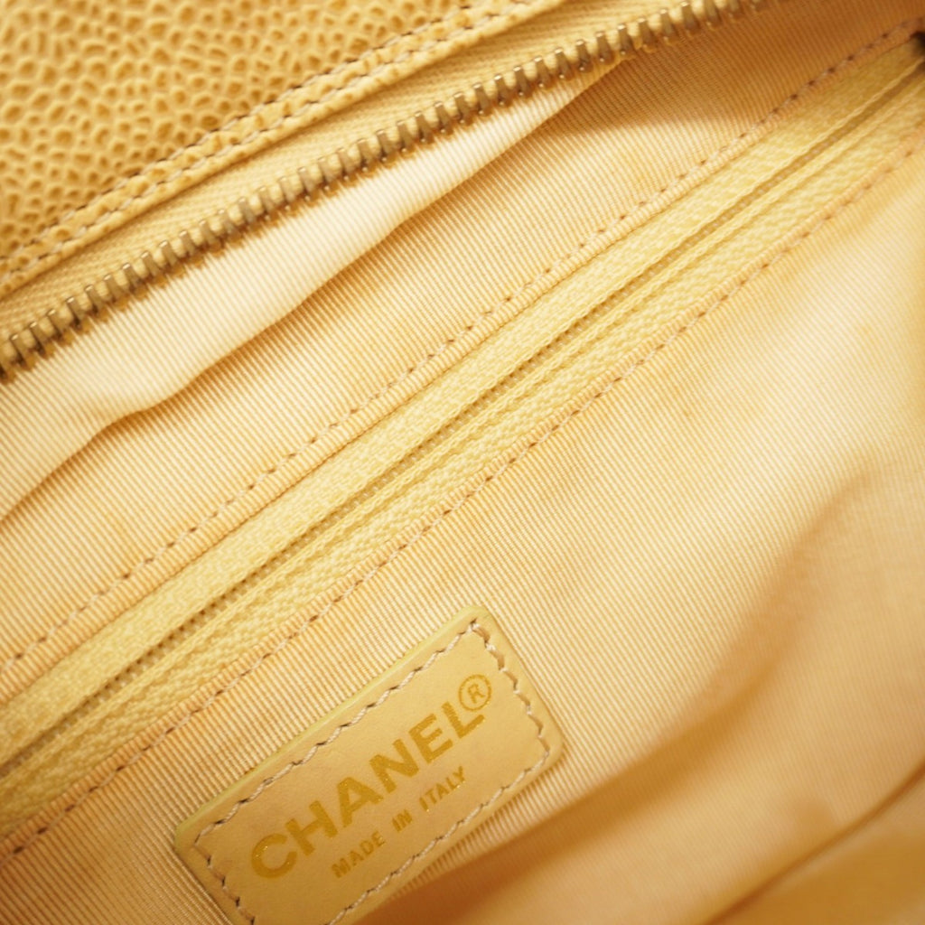 CHL Matelasse Chain Handbag in Beige Caviar Leather for Women, P1594179