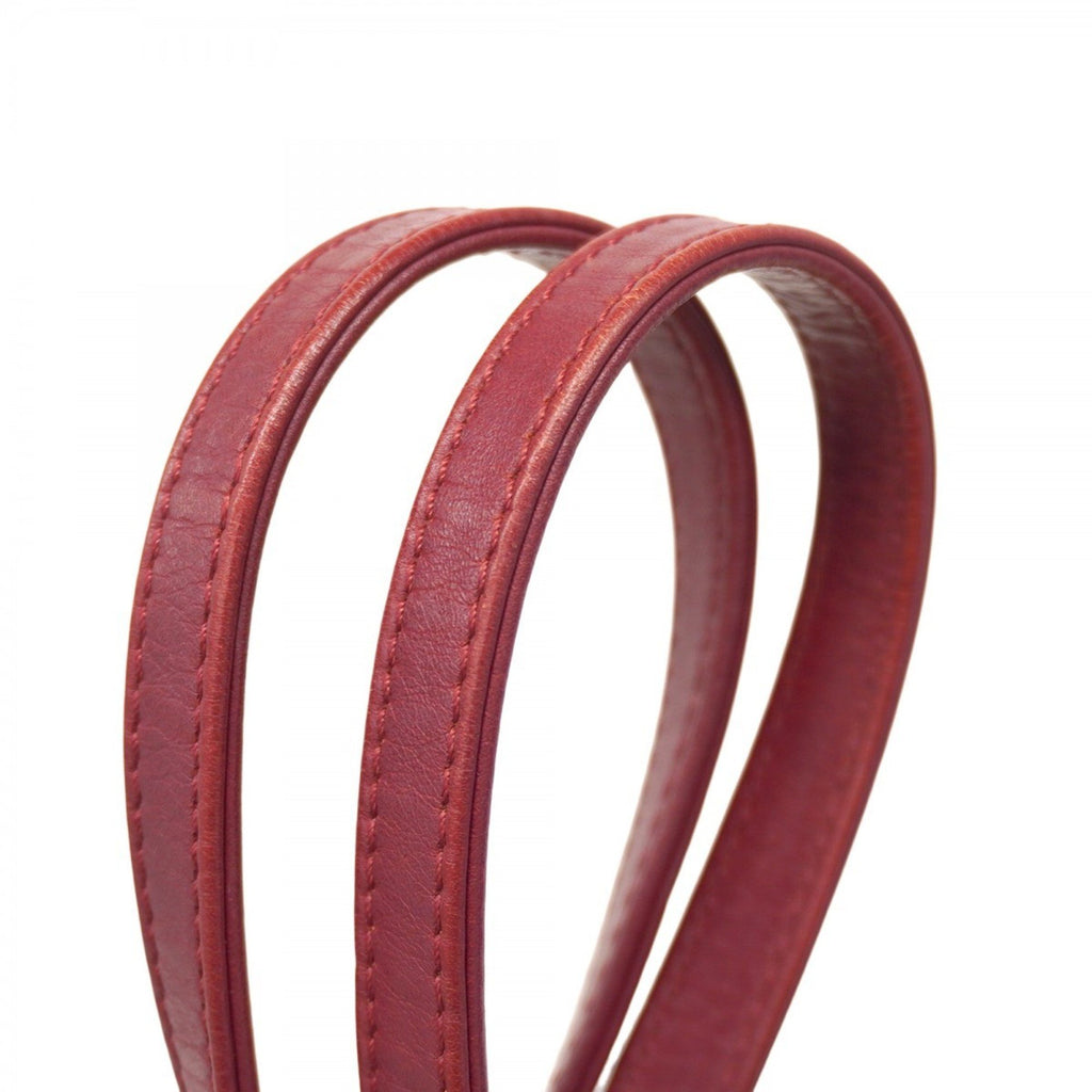 CHL Deauville Shoulder Bag with Chain Bag, Canvas, Red, Women's