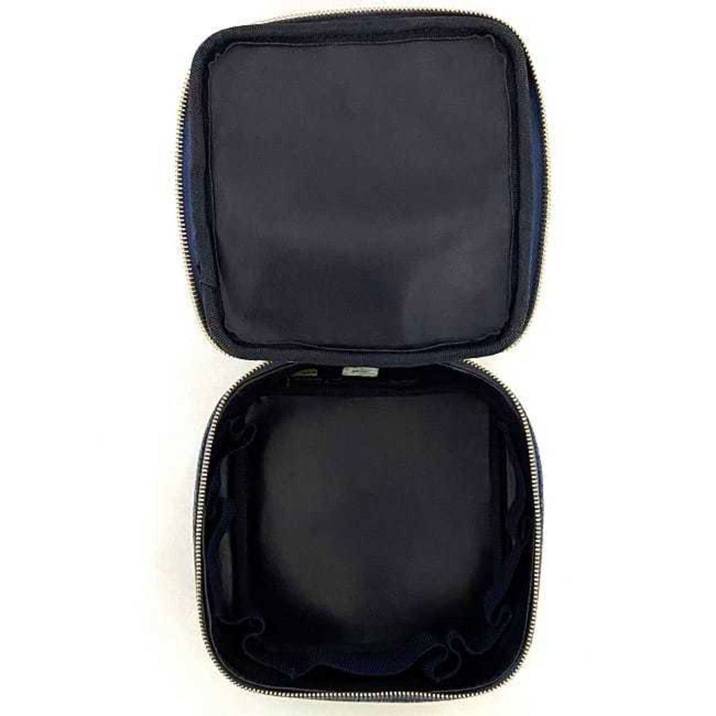 CHL Handbag Vanity Cocomark A07058 Canvas Leather GP 4th CHANEL Pouch Double Stitch