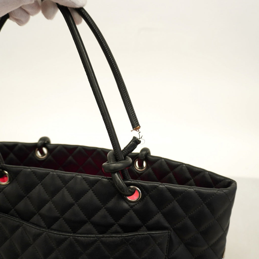 CHL Cambon Tote Bag, Lambskin, Black, Women's