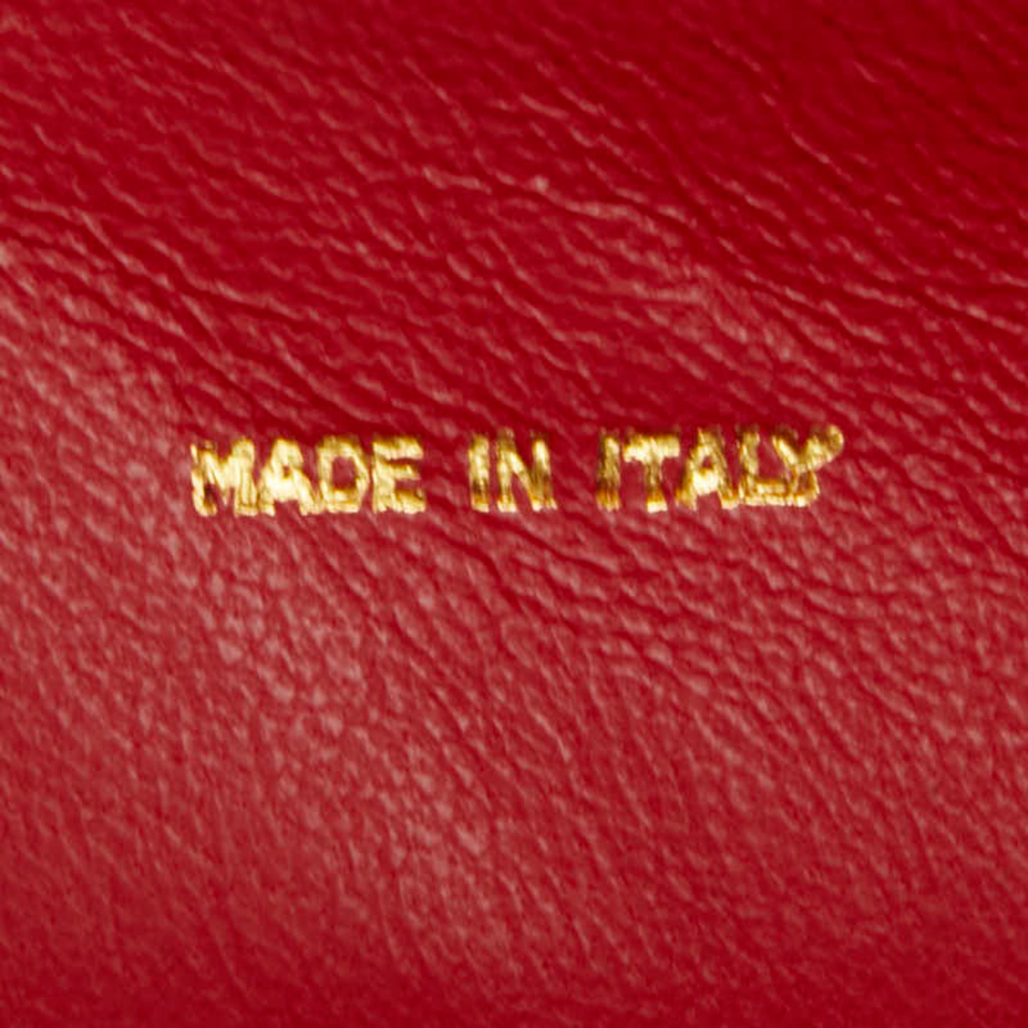 CHL Matelasse Coco Mark Chain Shoulder Bag in Red Lambskin for Women