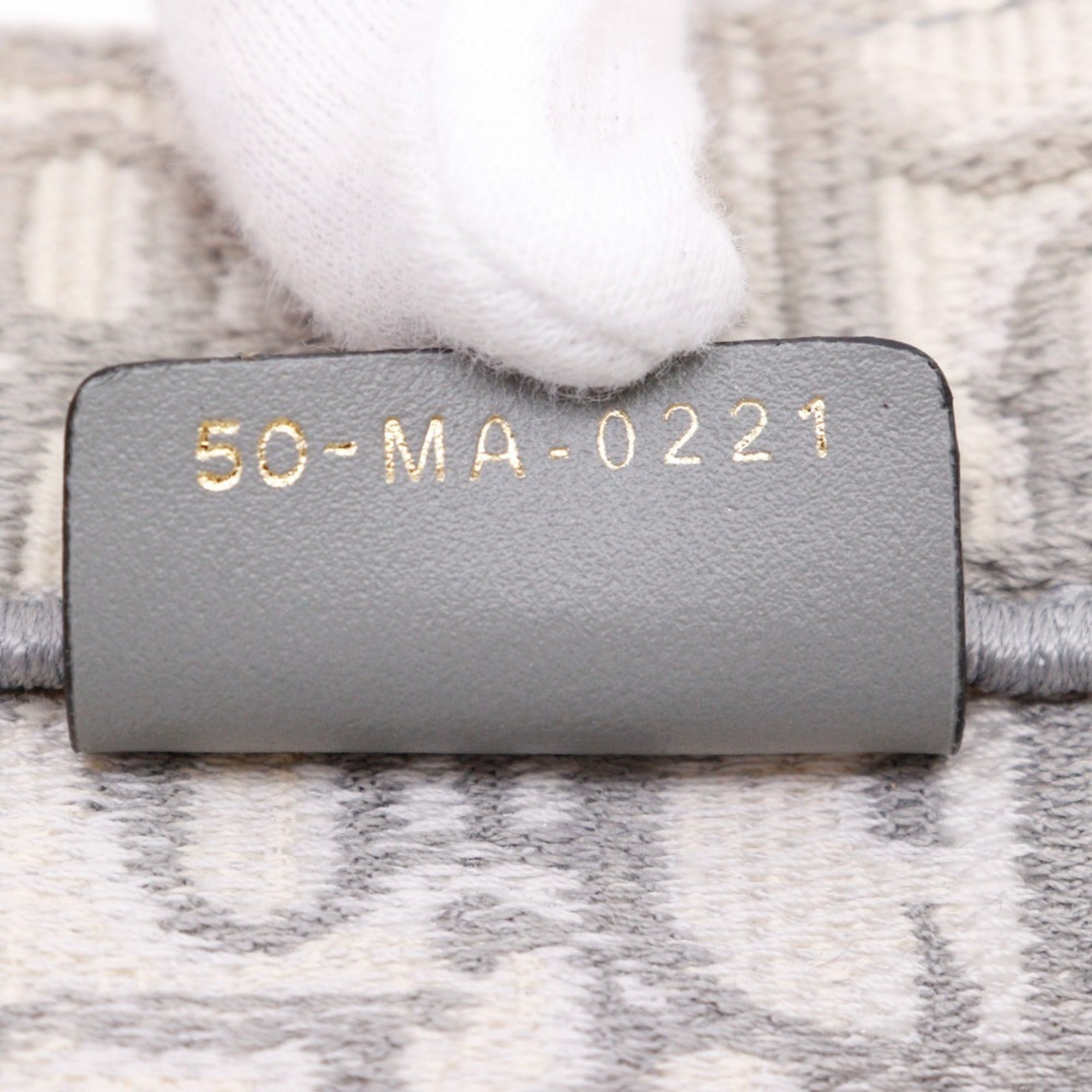 CRD Dior Book Tote Medium Bag, Oblique Embroidery, Cotton, Made in Italy, Light Gray, A4 Size, Open, Women's