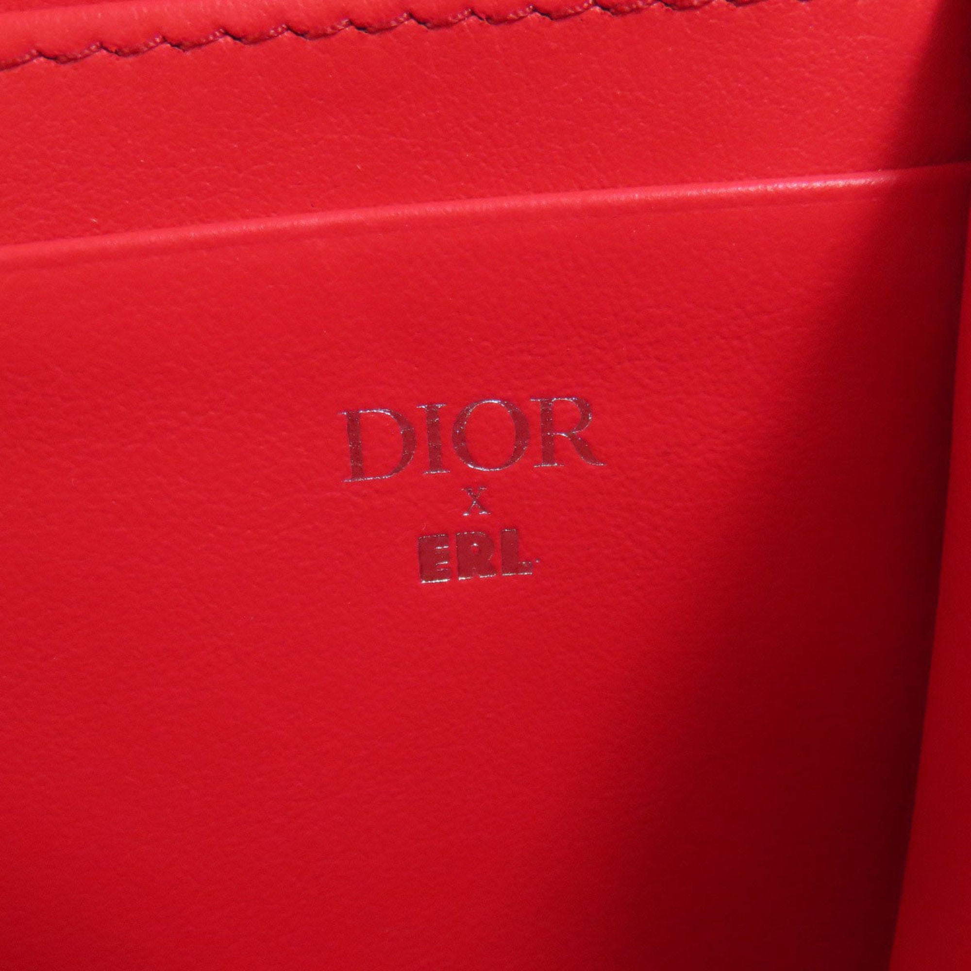 CRD Dior ERL Collaboration Trotter Pattern Mirage Nylon Shoulder Bag for Women