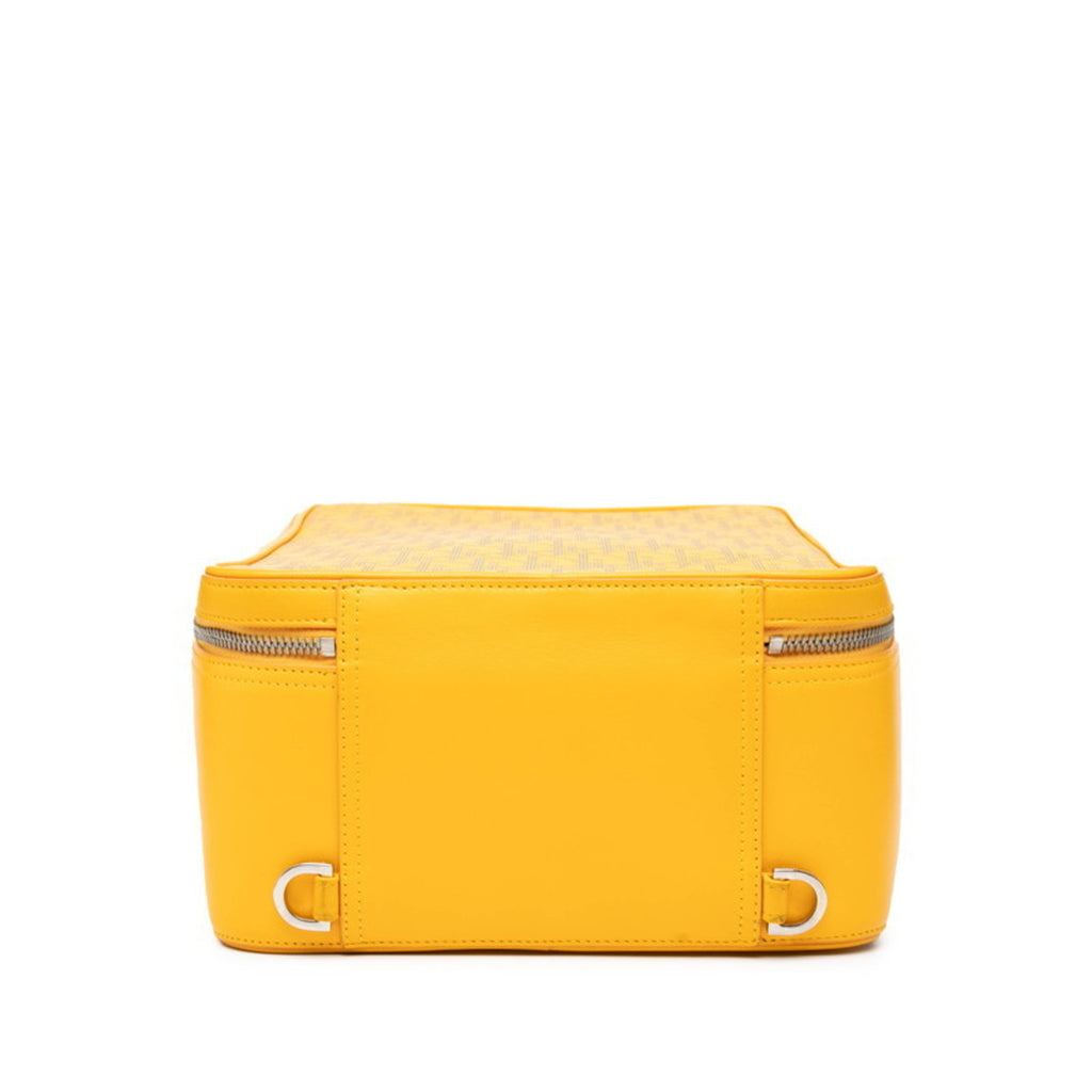 CRD Dior Dior Oblique World Tour Body Bag Sling Yellow Leather Women's