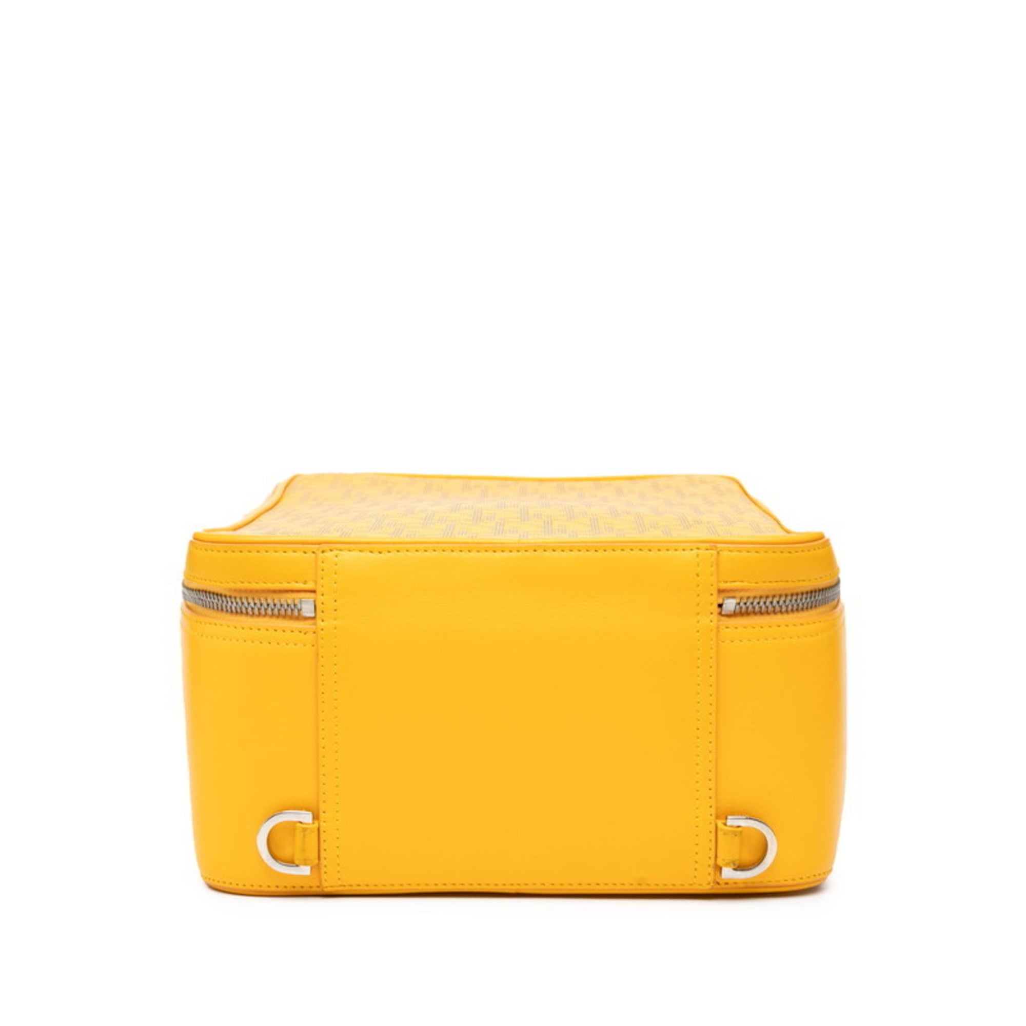 CRD Dior Dior Oblique World Tour Body Bag Sling Yellow Leather Women's