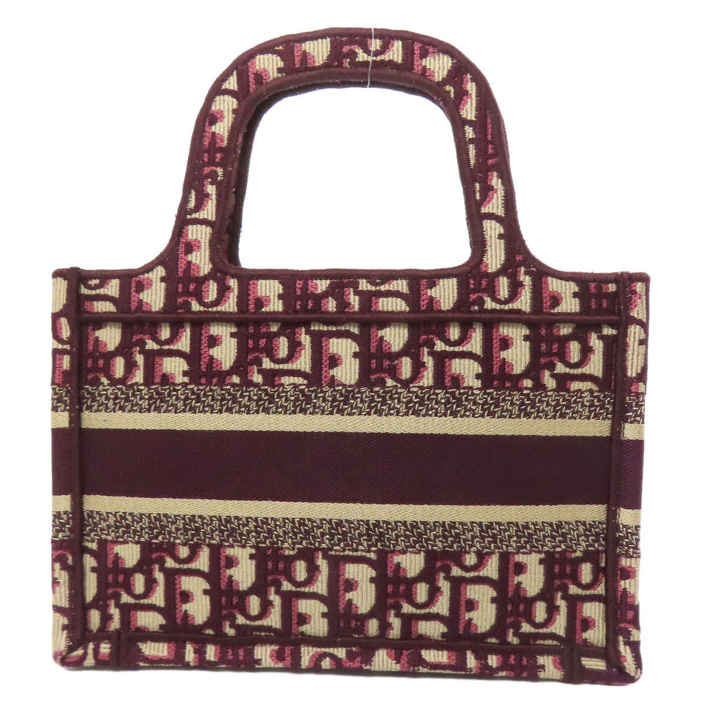 CRD Dior Book Tote Mini Handbag Canvas Women's