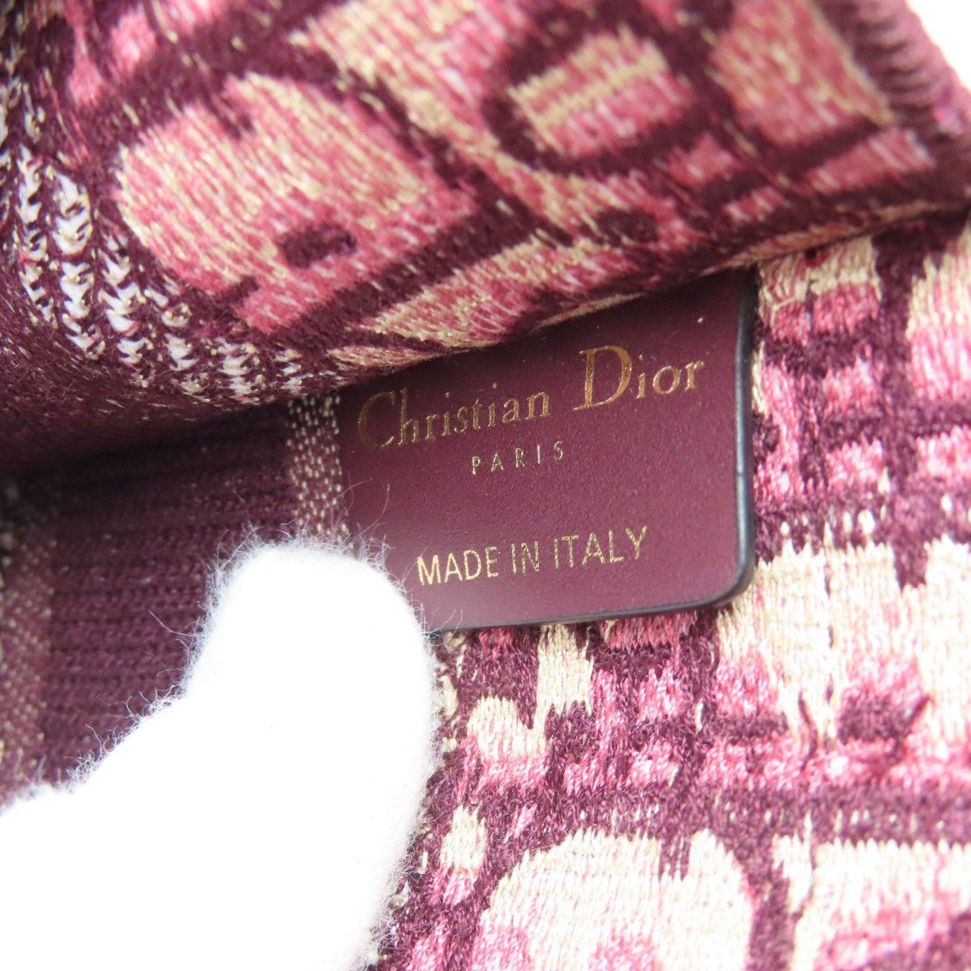 CRD Dior Book Tote Mini Handbag Canvas Women's