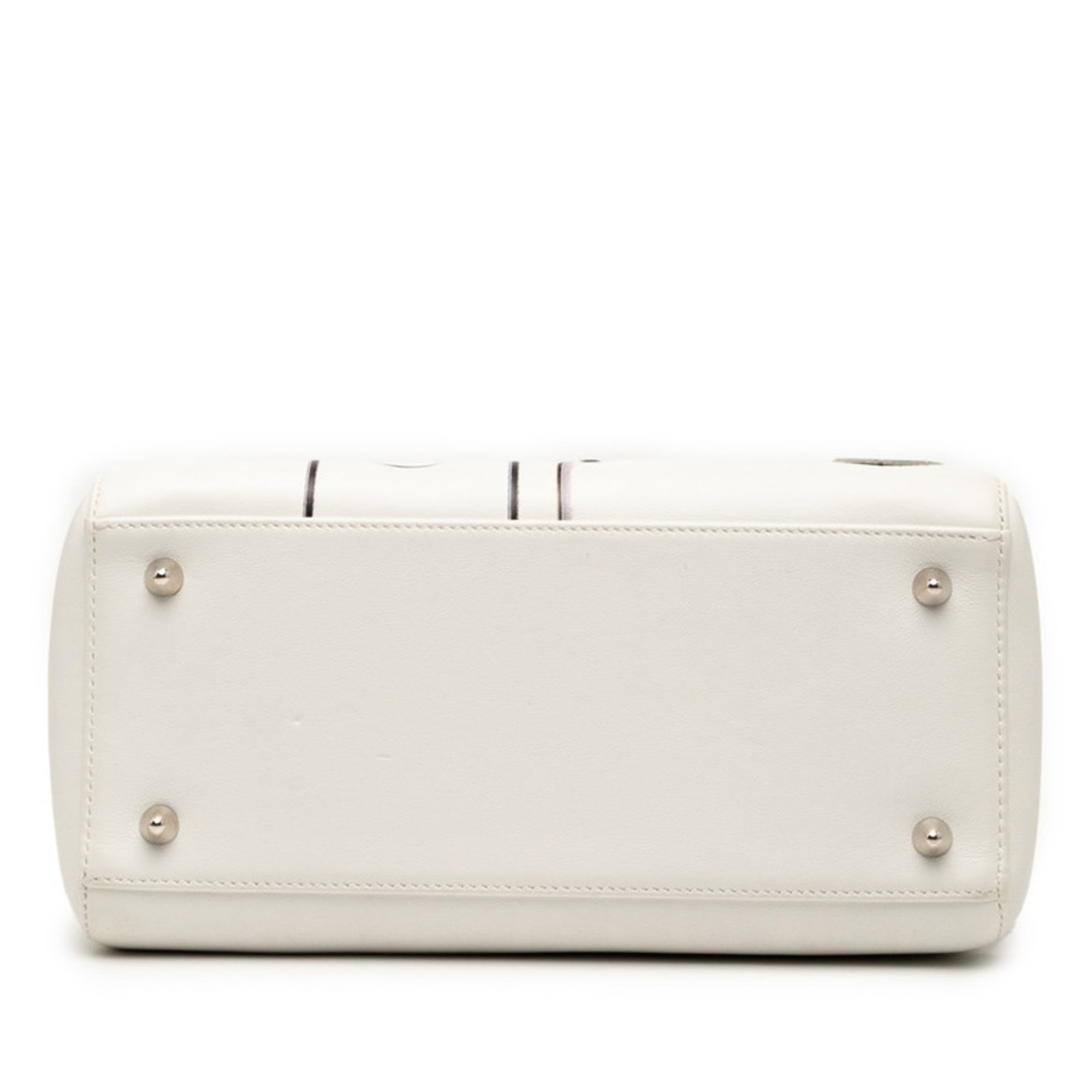 CRD Dior Dior Paradise Lady Handbag/Shoulder Bag, 2-Way, White/Multicolor Leather, Women's,