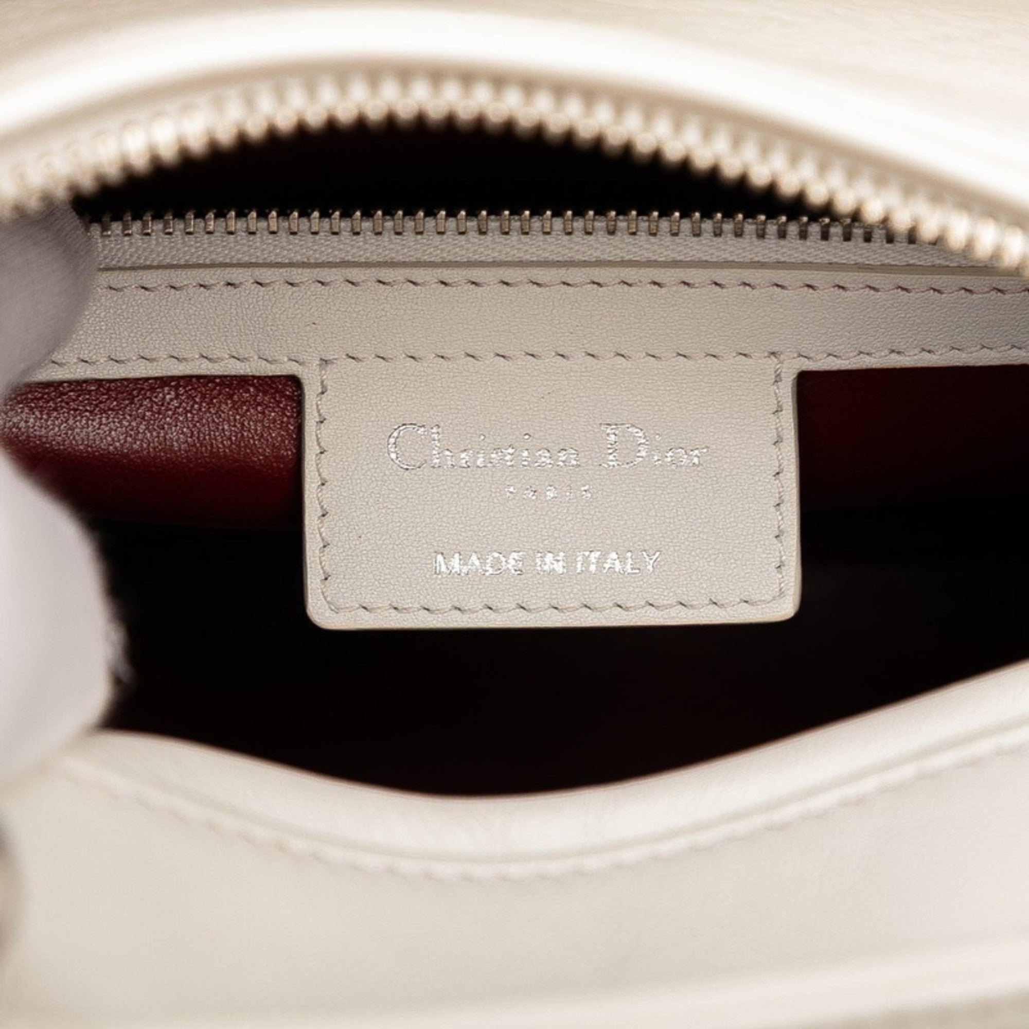 CRD Dior Dior Paradise Lady Handbag/Shoulder Bag, 2-Way, White/Multicolor Leather, Women's,