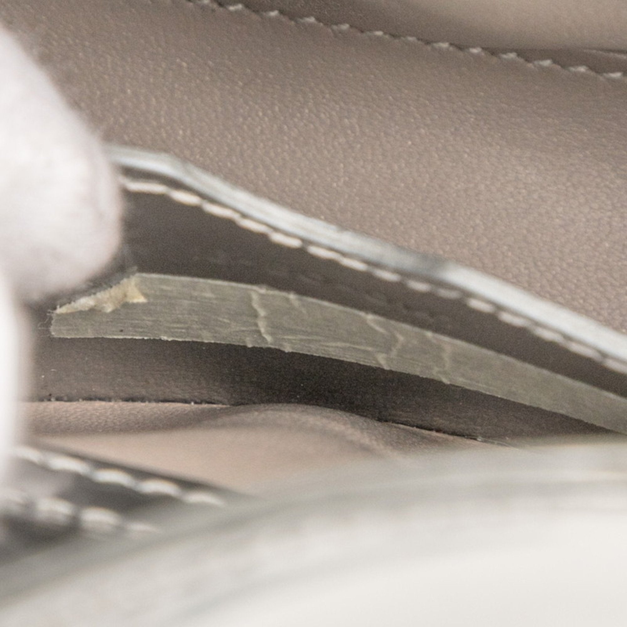 CRD Dior Dior Cannage, Baby Dior, Lady Nano handbag/shoulder bag, 2-way, silver patent leather and fur, women's