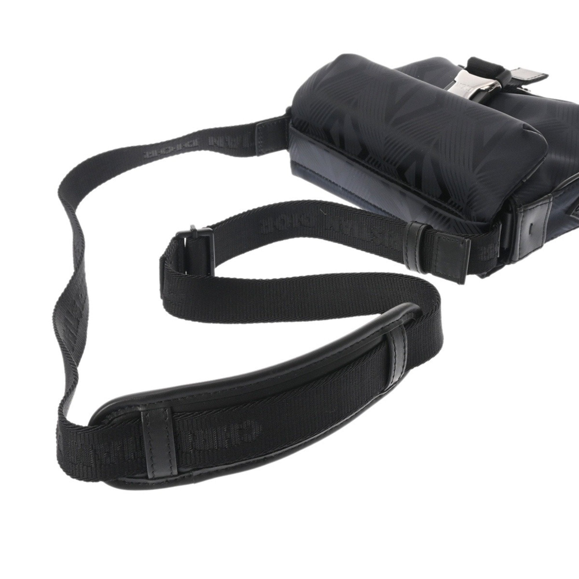 CRD DIOR CD Diamond Black 21-BO-0292 Men's Nylon Shoulder Bag, A Rank, Pre-owned, Ginzo