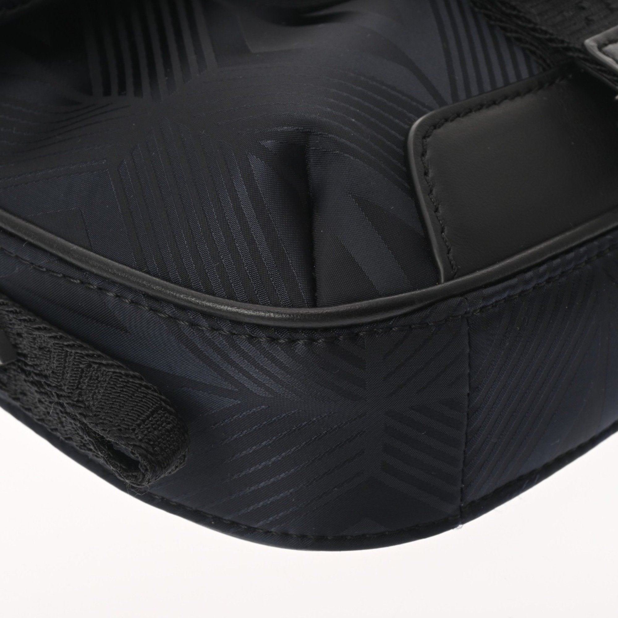 CRD DIOR CD Diamond Black 21-BO-0292 Men's Nylon Shoulder Bag, A Rank, Pre-owned, Ginzo