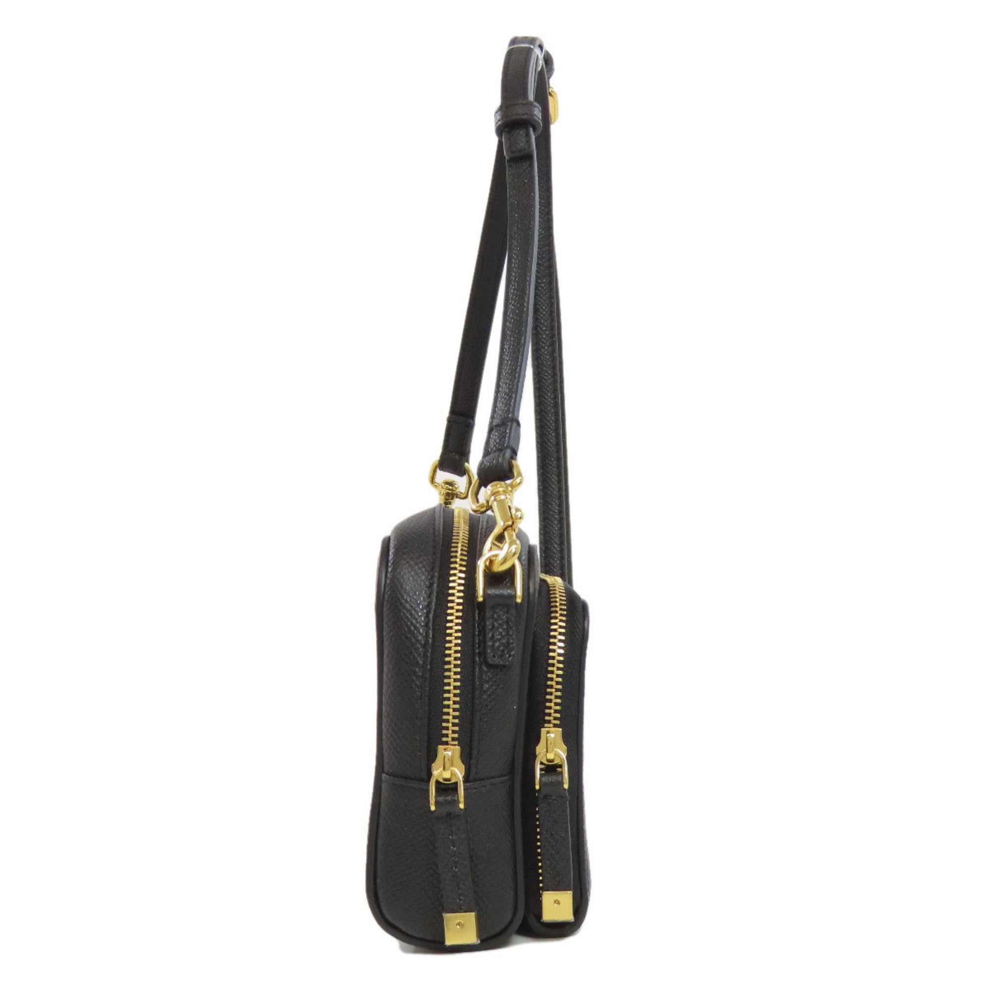 CRD Dior Caro Double Pouch Shoulder Bag Calfskin Women's CHRISTIAN DIOR