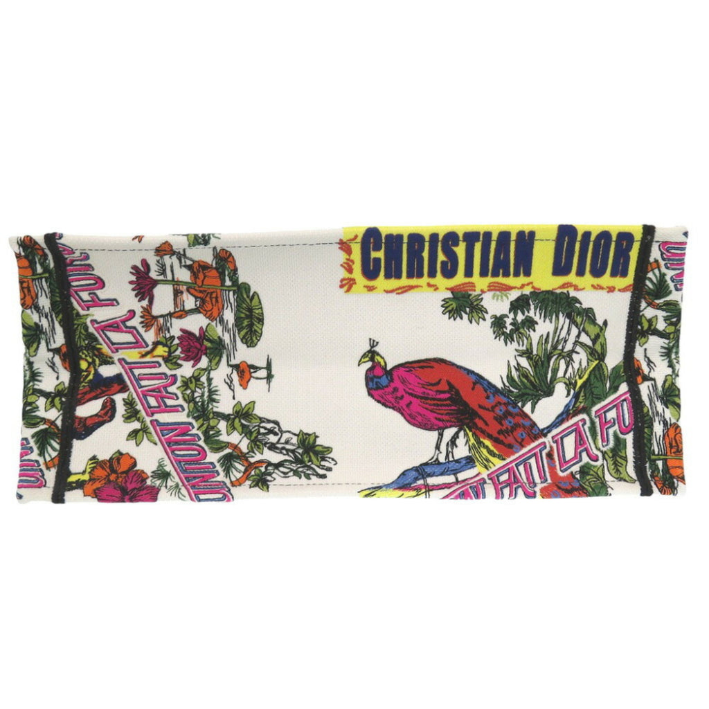 CRD Dior Book Tote Large Bag Canvas White 0388Christian