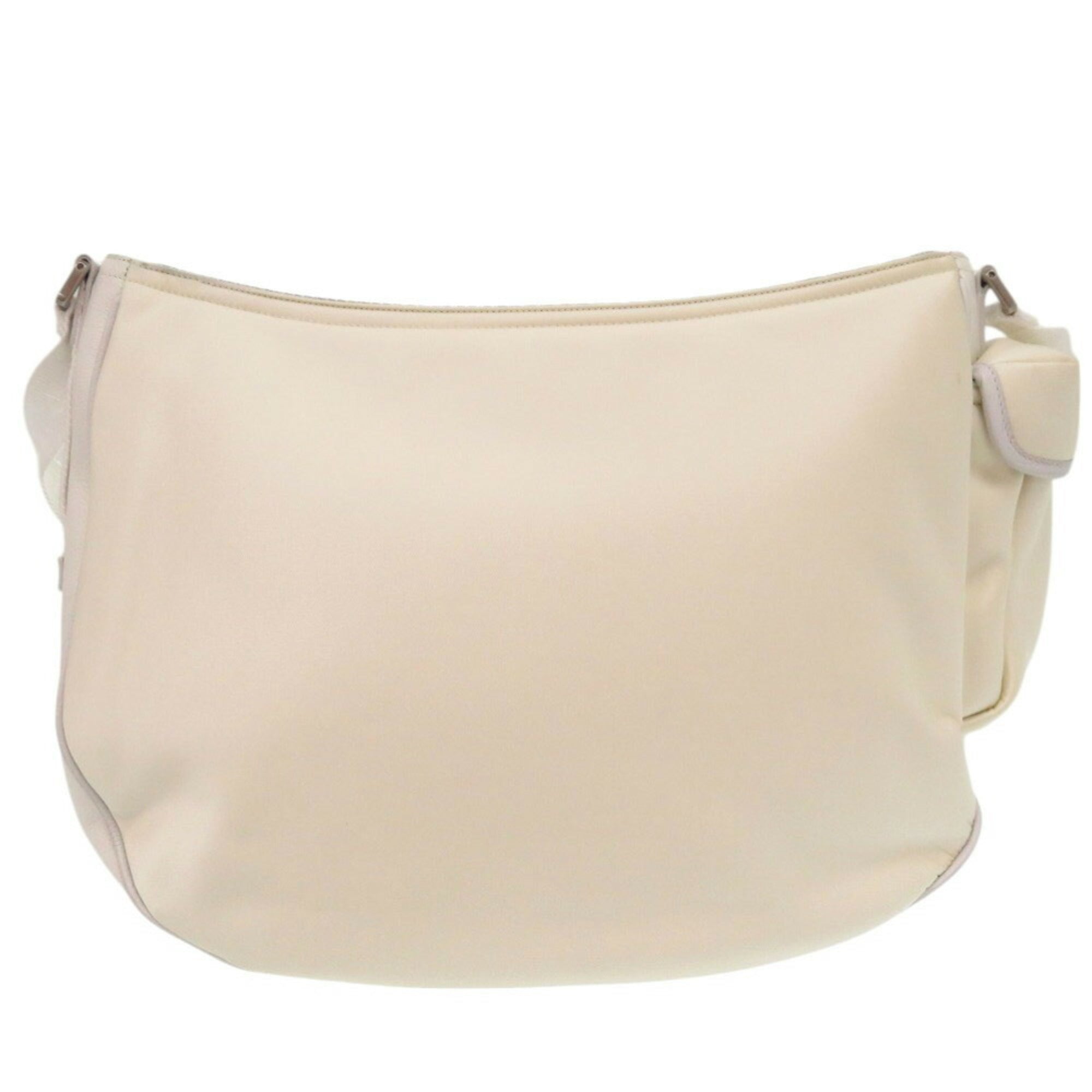 CRD Dior x Sacai Saddle Soft Bag 1ADHO029USG Leather Nylon White Shoulder 1579Christian Men's