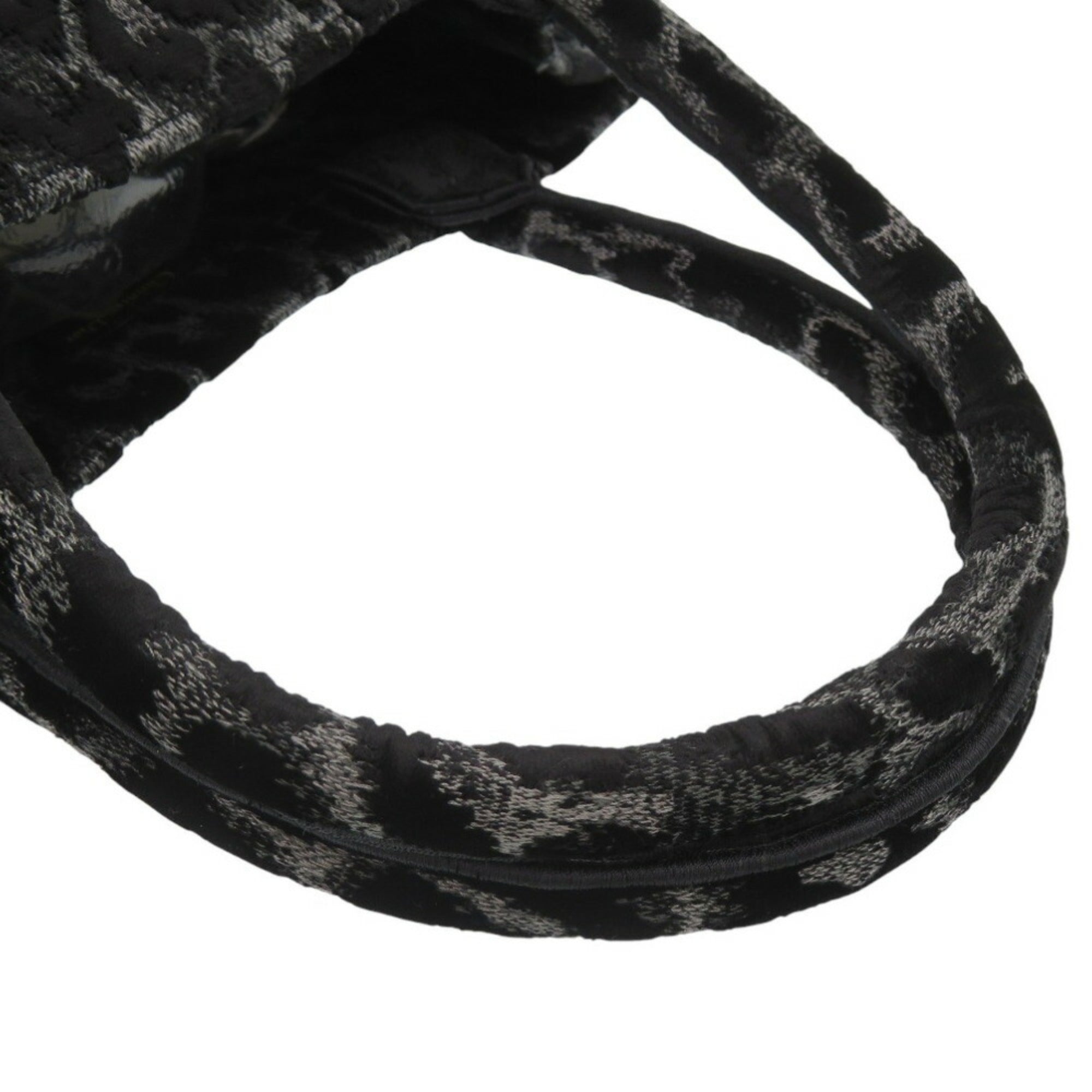 CRD Dior Velour Leopard Book Tote Medium Black 0003Christian