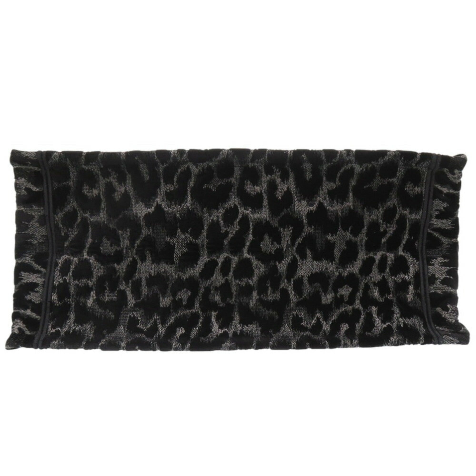 CRD Dior Velour Leopard Book Tote Medium Black 0003Christian