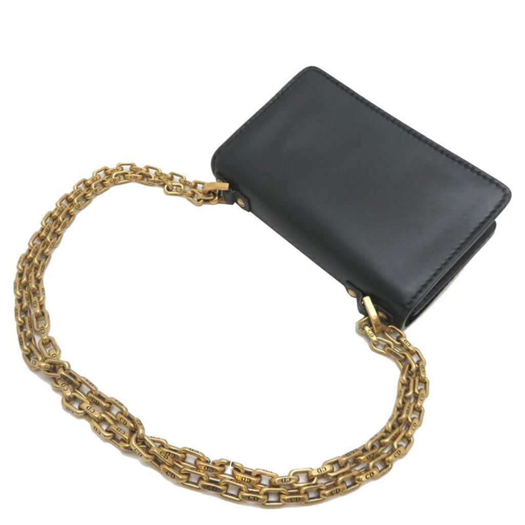 CRD Dior Women's Leather Shoulder Bag Black