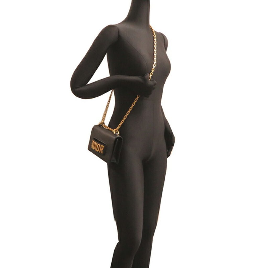 CRD Dior Women's Leather Shoulder Bag Black