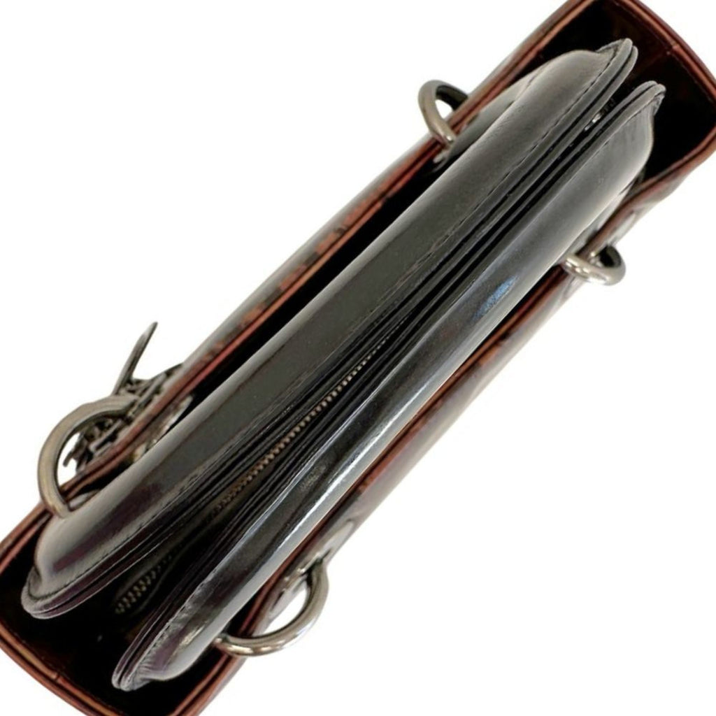 CRD Dior Lady Handbag MA-0958 Patent Leather Made in Italy Zipper Ladies