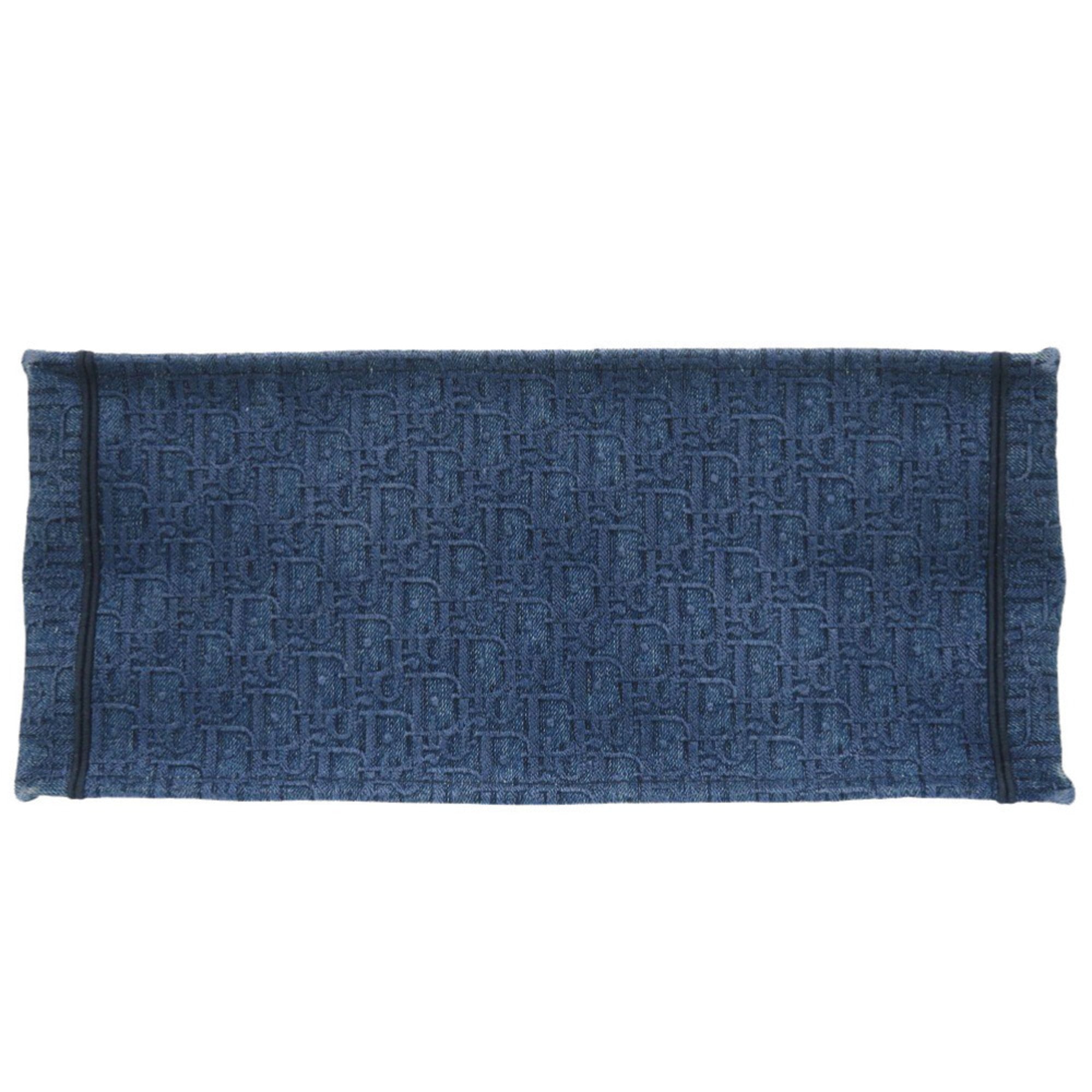 CRD Dior Oblique Book Tote Large M1286ZWAL Denim Blue Bag 0150