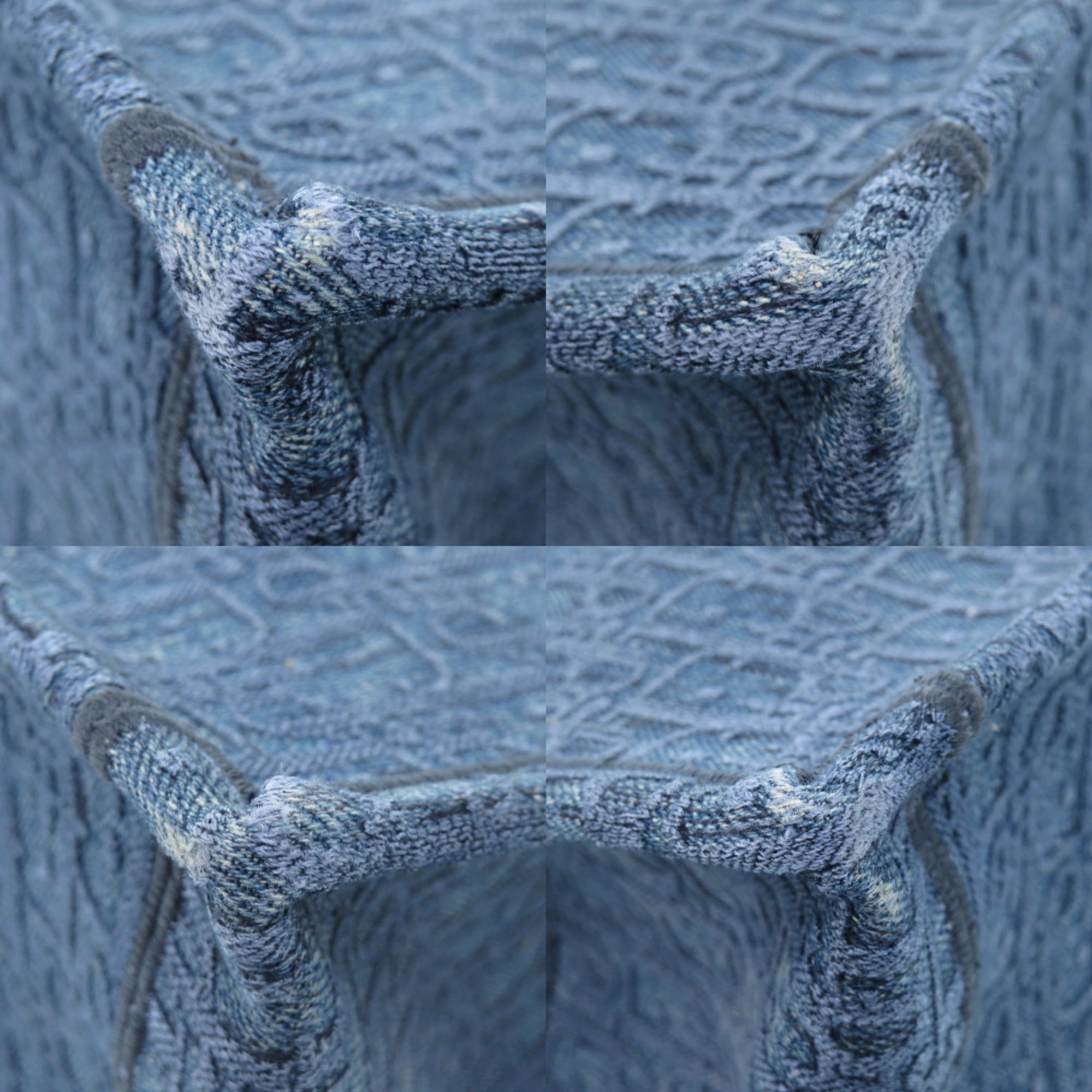 CRD Dior Oblique Book Tote Large M1286ZWAL Denim Blue Bag 0150