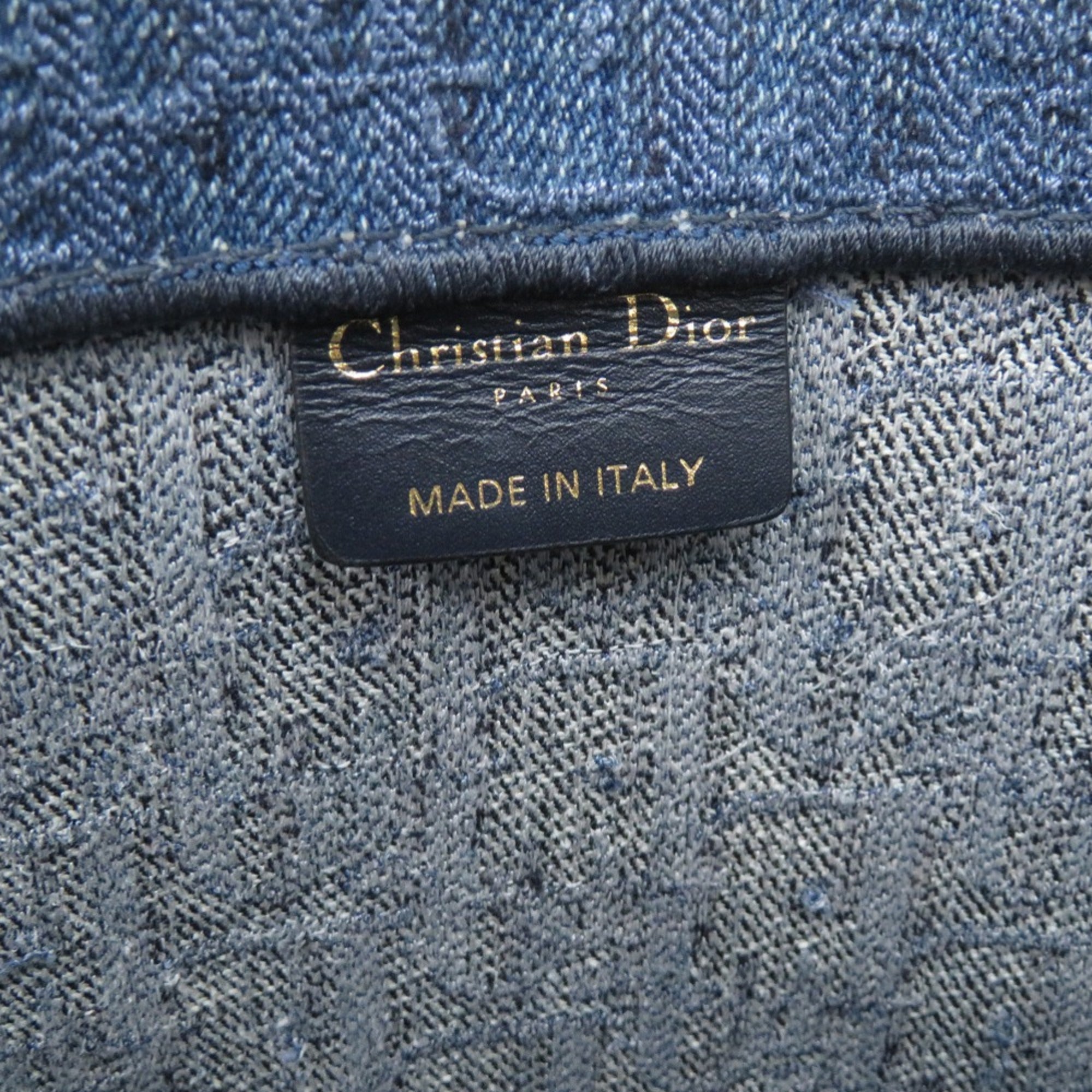 CRD Dior Oblique Book Tote Large M1286ZWAL Denim Blue Bag 0150