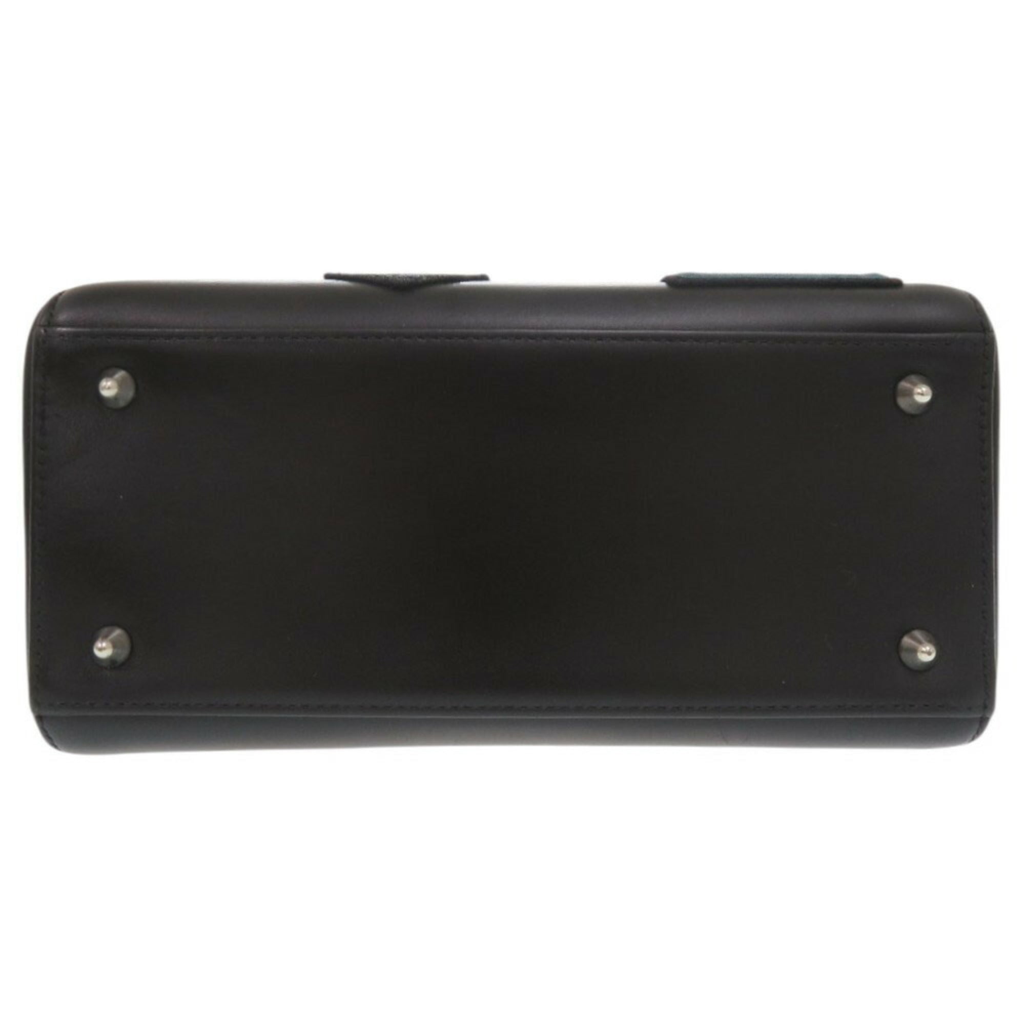 CRD Dior Lady Leather Black Multicolor Handbag Shoulder Bag 0786