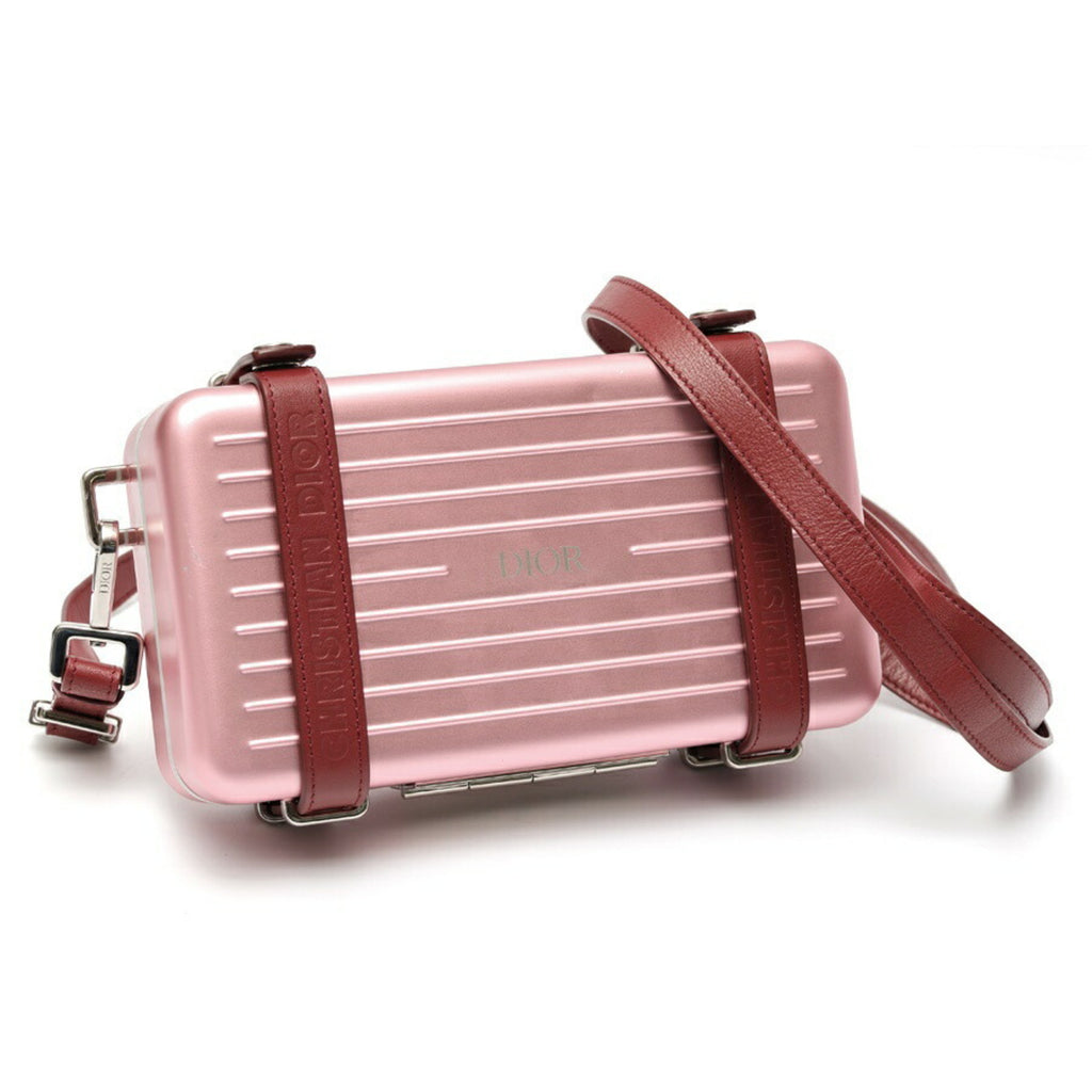 CRD Dior Dior RIMOWA Collaboration Personal Aluminum Crossbody Bag 2DRCA295YWT 99090003 Pink S-159443