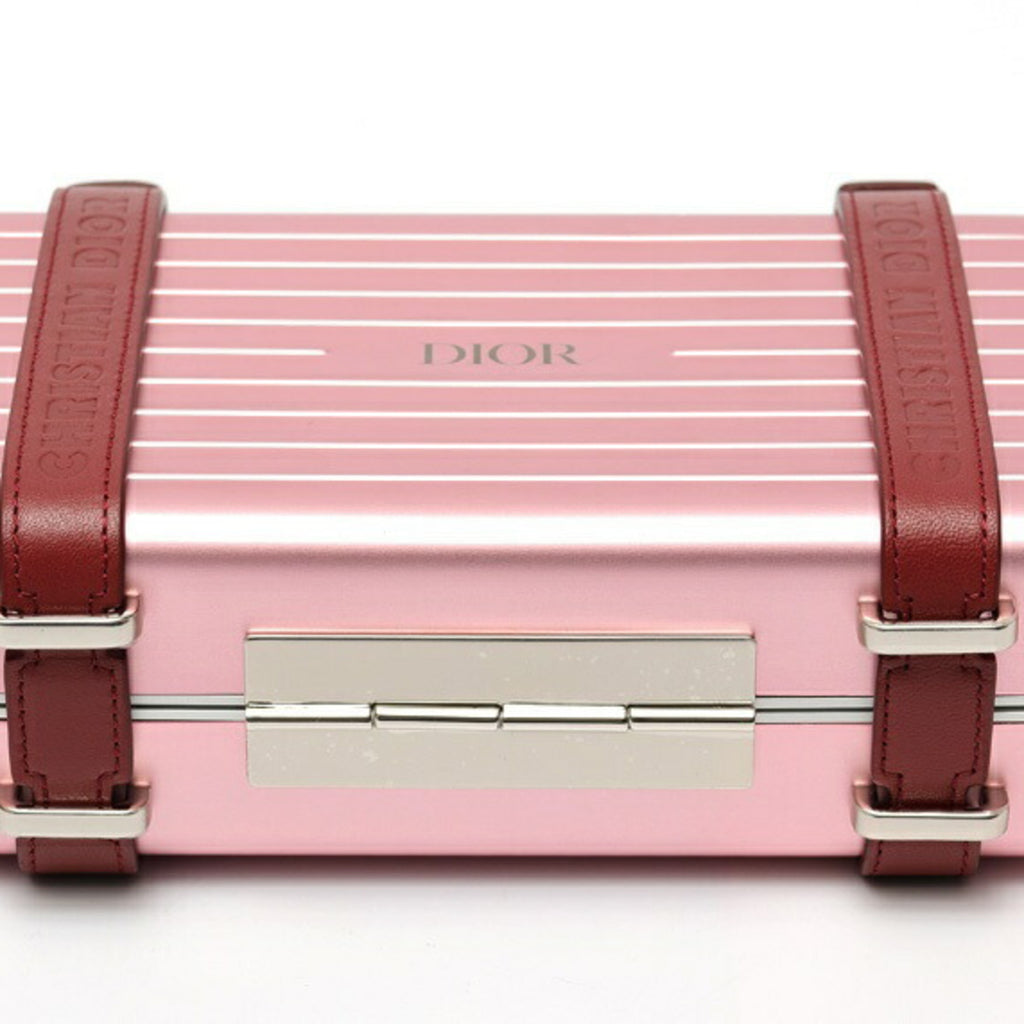 CRD Dior Dior RIMOWA Collaboration Personal Aluminum Crossbody Bag 2DRCA295YWT 99090003 Pink S-159443
