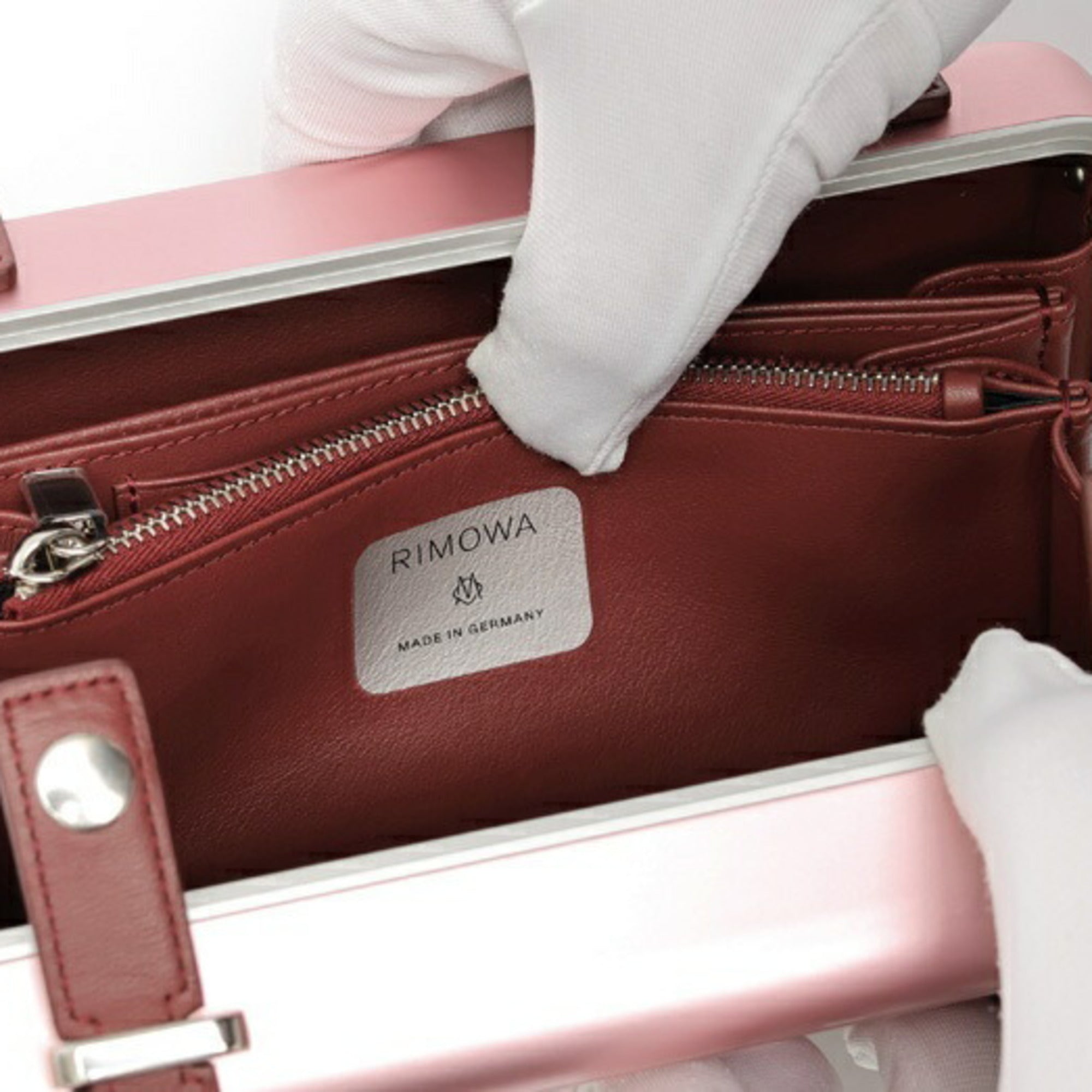 CRD Dior Dior RIMOWA Collaboration Personal Aluminum Crossbody Bag 2DRCA295YWT 99090003 Pink S-159443