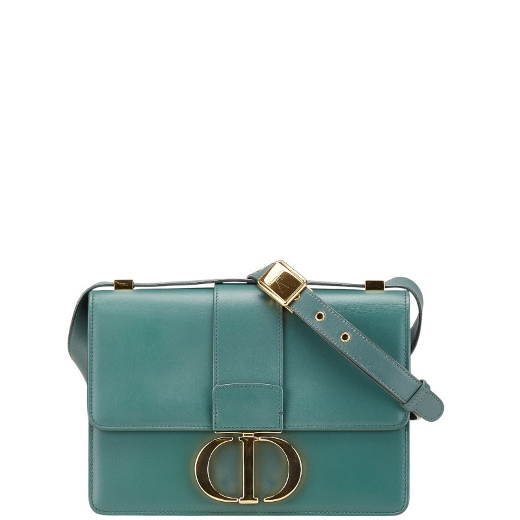 CRD Dior Dior 30 Montaigne Shoulder Bag in Green Calfskin Leather for Women
