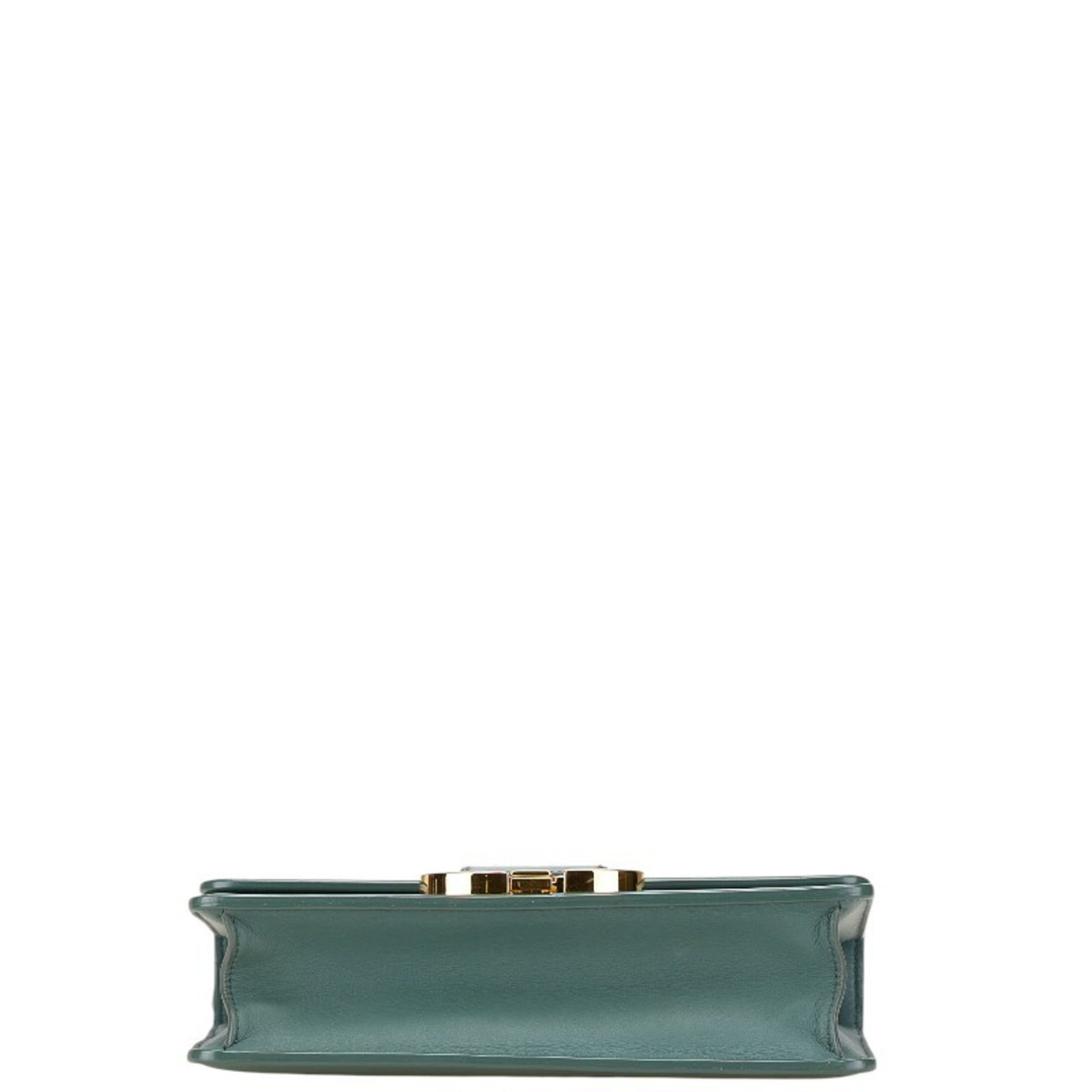 CRD Dior Dior 30 Montaigne Shoulder Bag in Green Calfskin Leather for Women