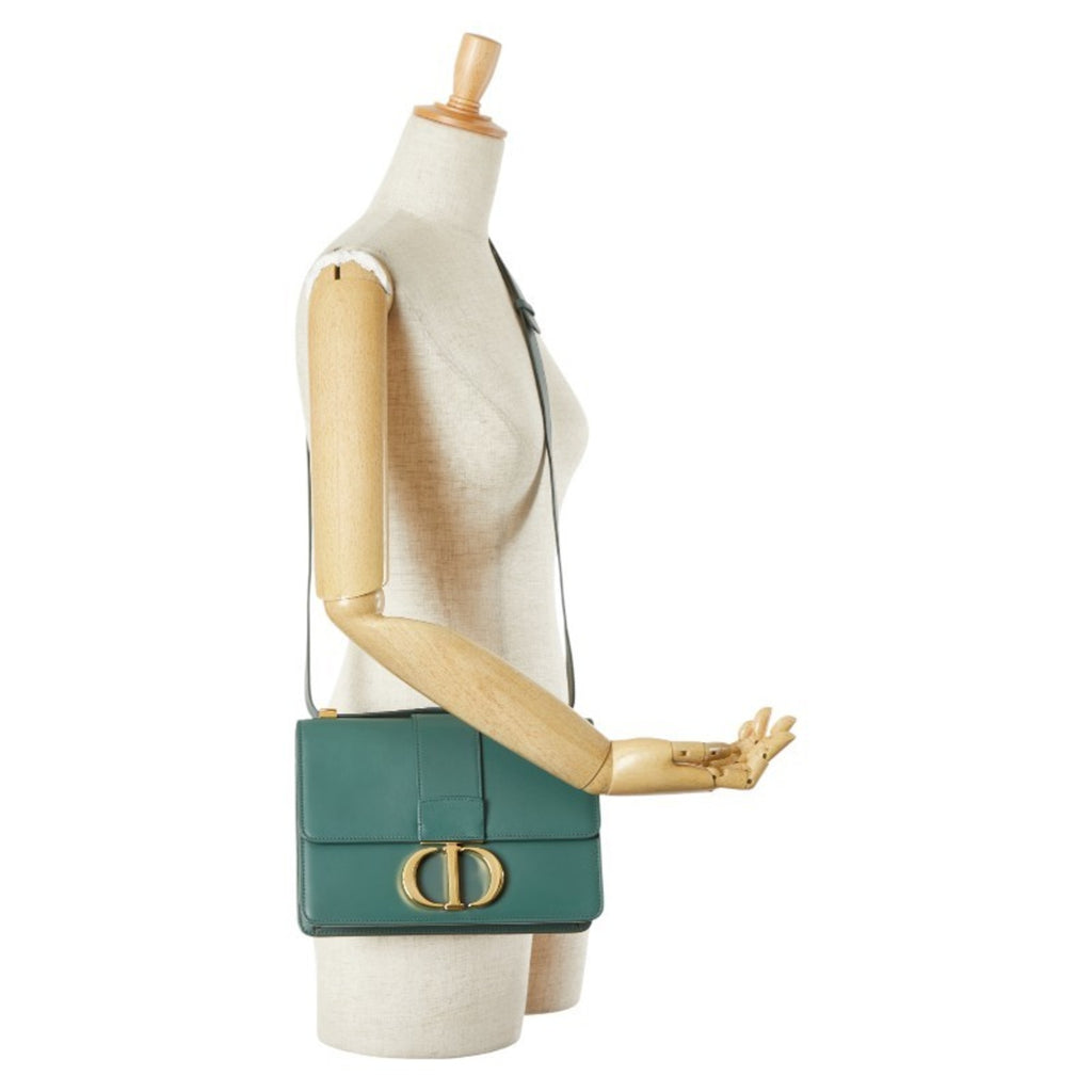 CRD Dior Dior 30 Montaigne Shoulder Bag in Green Calfskin Leather for Women