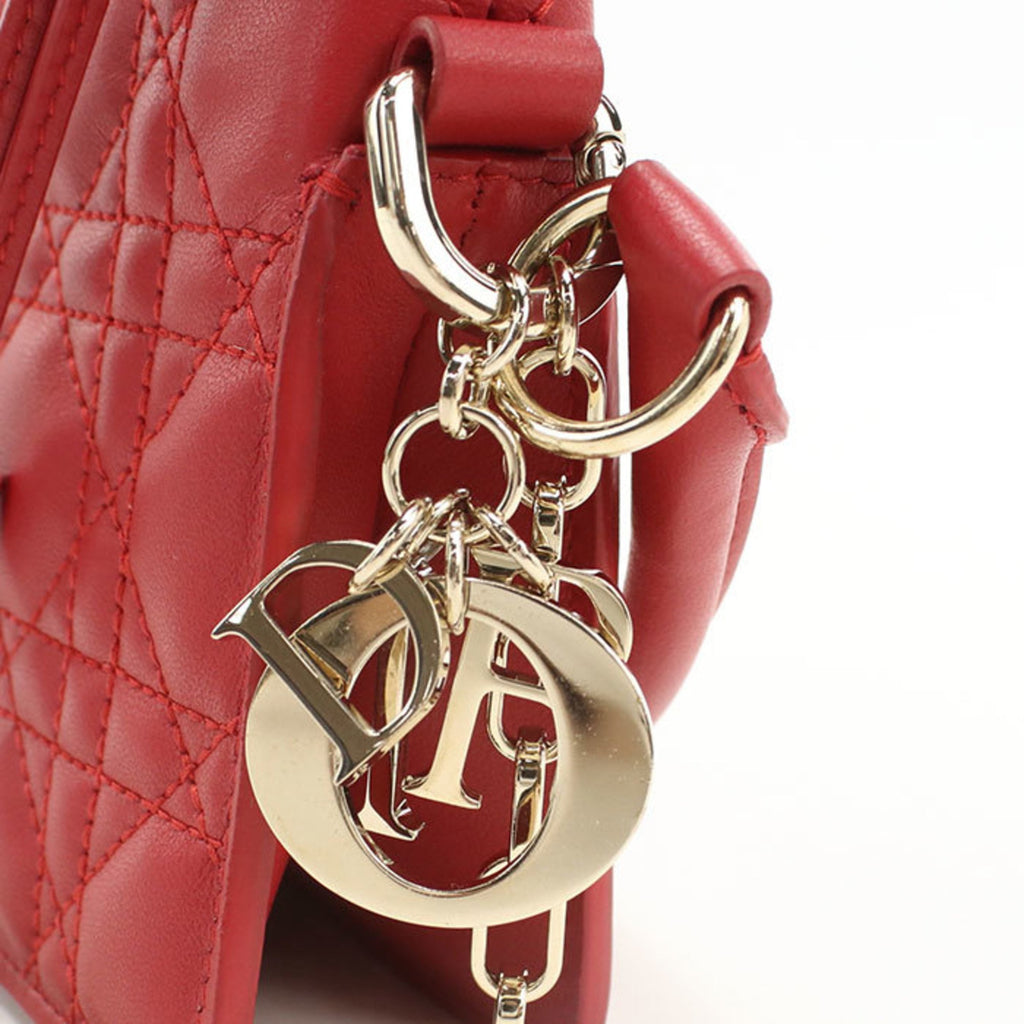 CRD Dior DIOR Lady Dior Millie Mini Bag S0981 ONMJ Handbag, Red