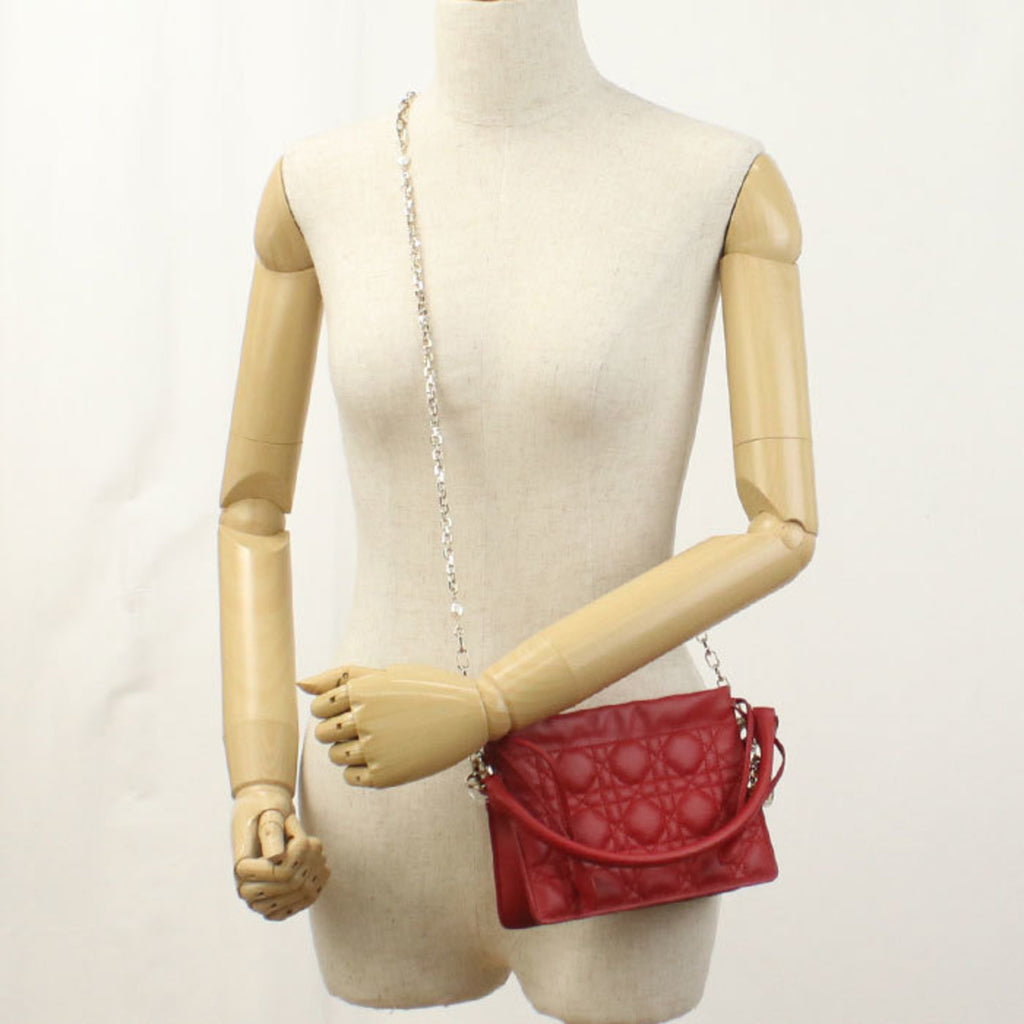 CRD Dior DIOR Lady Dior Millie Mini Bag S0981 ONMJ Handbag, Red